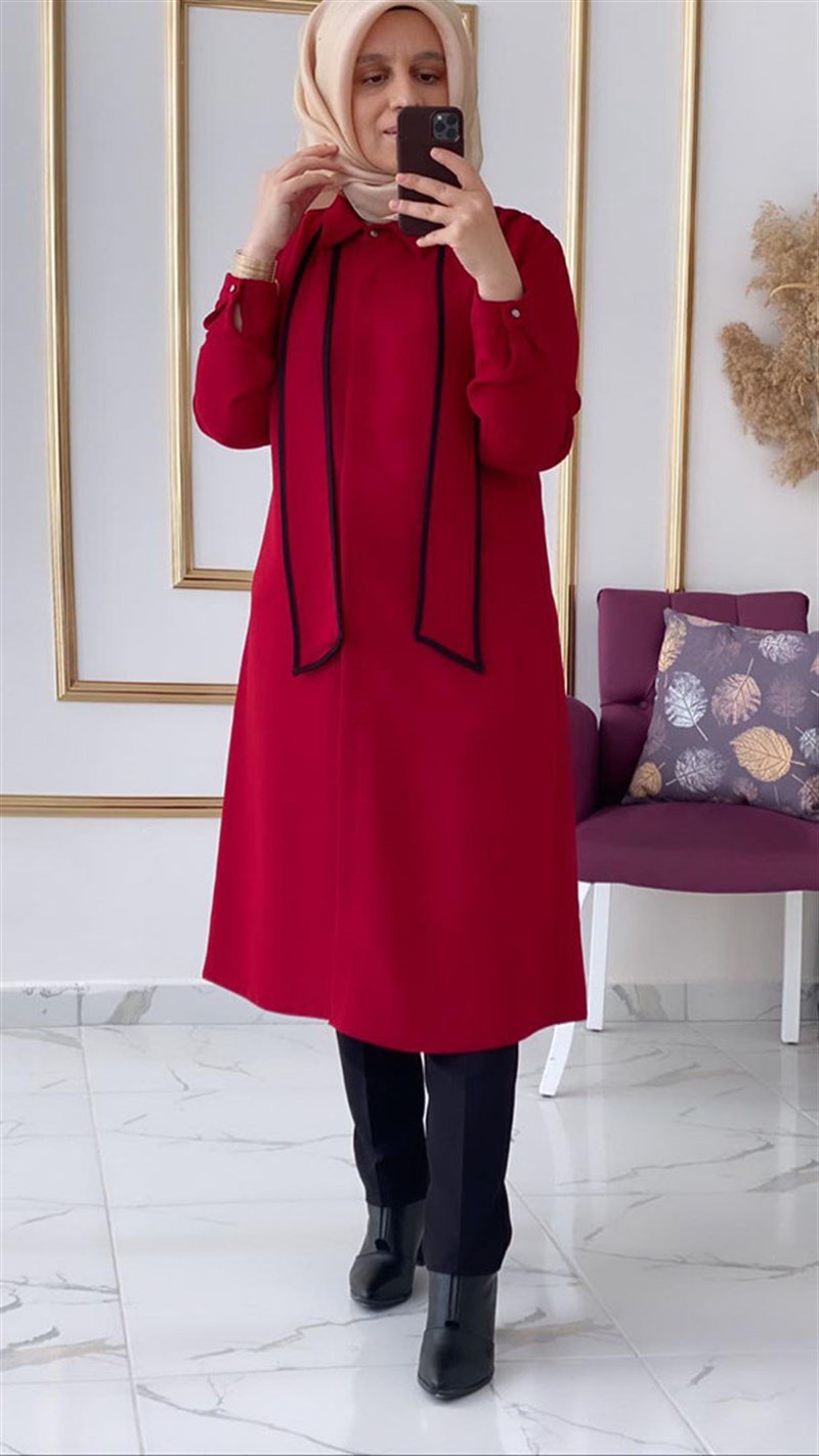 Haya Kravatlı Tunik A1025