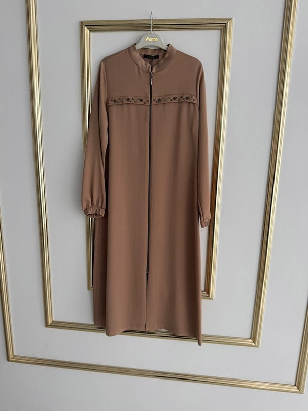 İnci Detaylı Yazlık Camel Giyçık Kap FRY