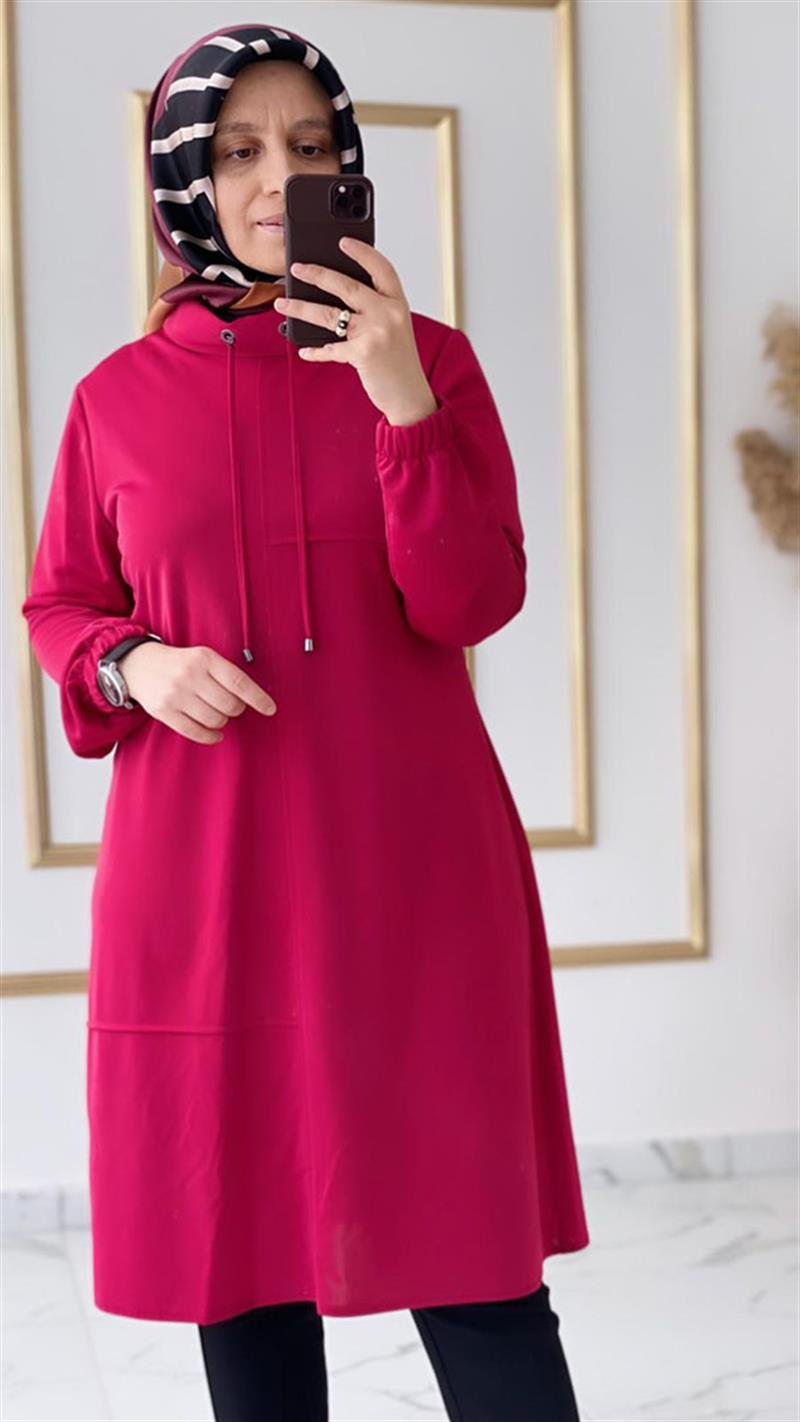 Wonna Degaje Yaka İpli Tunik 2729