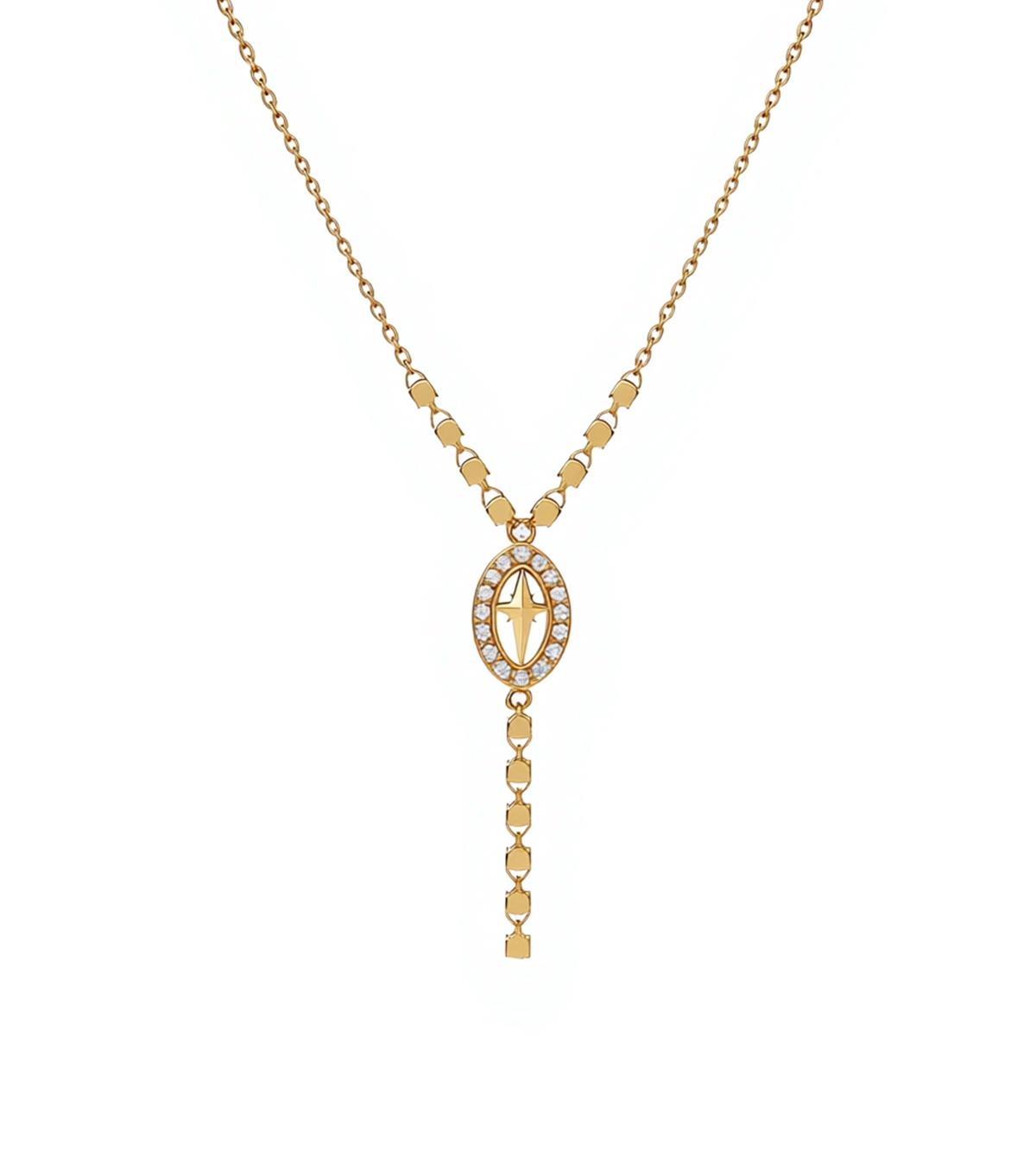 Sarkıtlı Oval Tasarım Kolye