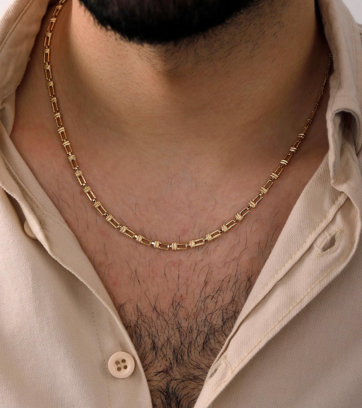 Tasarım Zincir Erkek Kolye