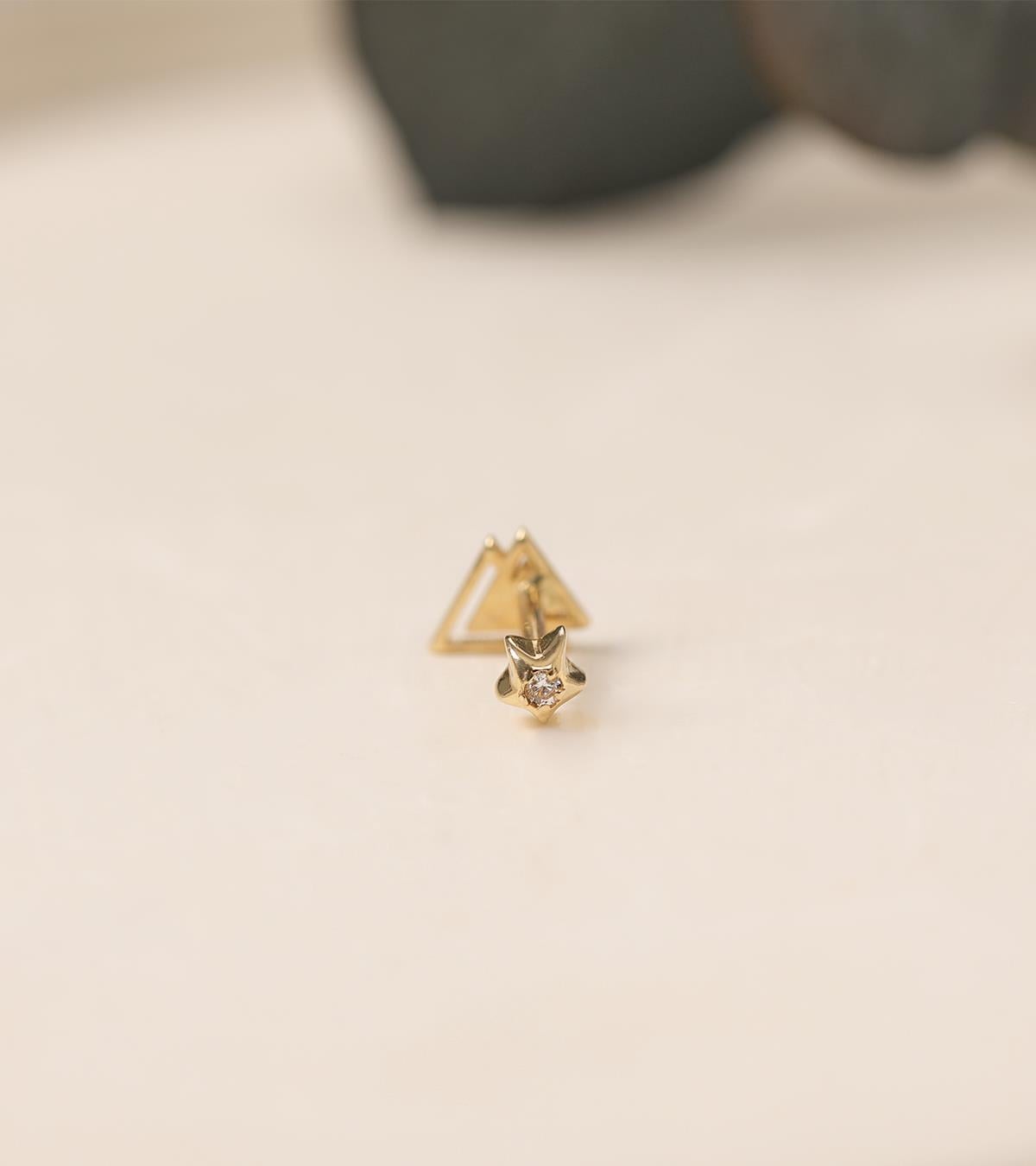 Çift Üçgen Piercing (Tragus)