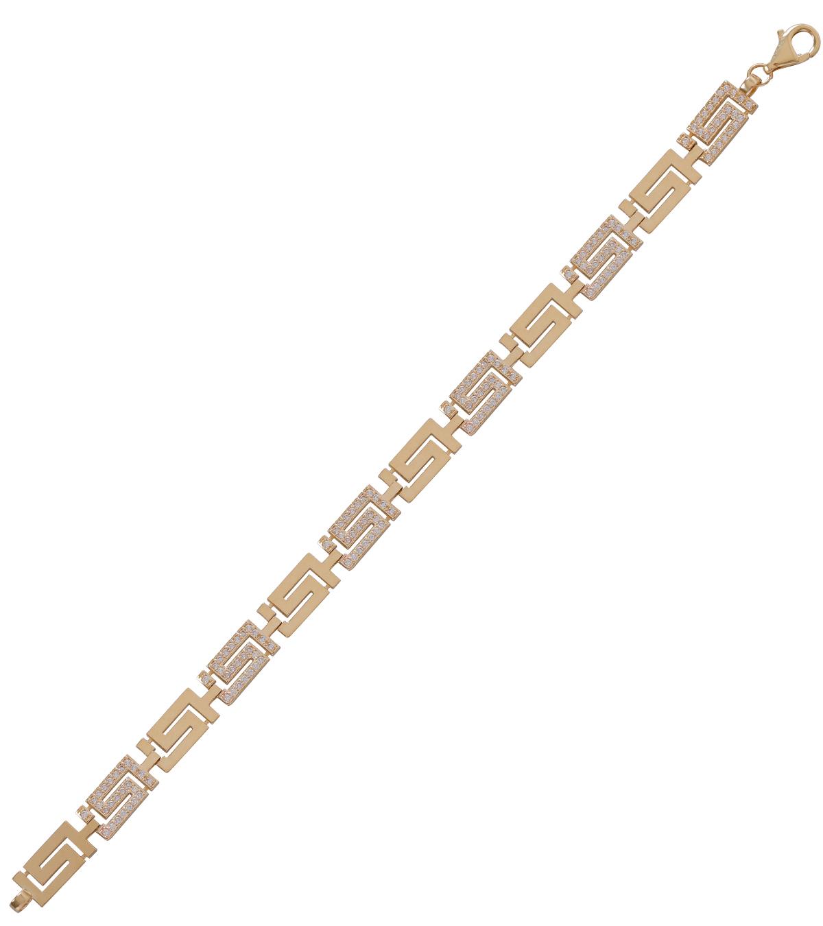 Taşlı Greek Desen Bileklik