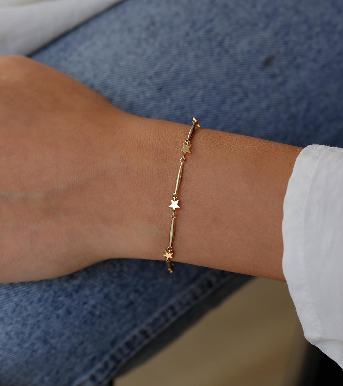 Yıldızlı Çubuk Bileklik
