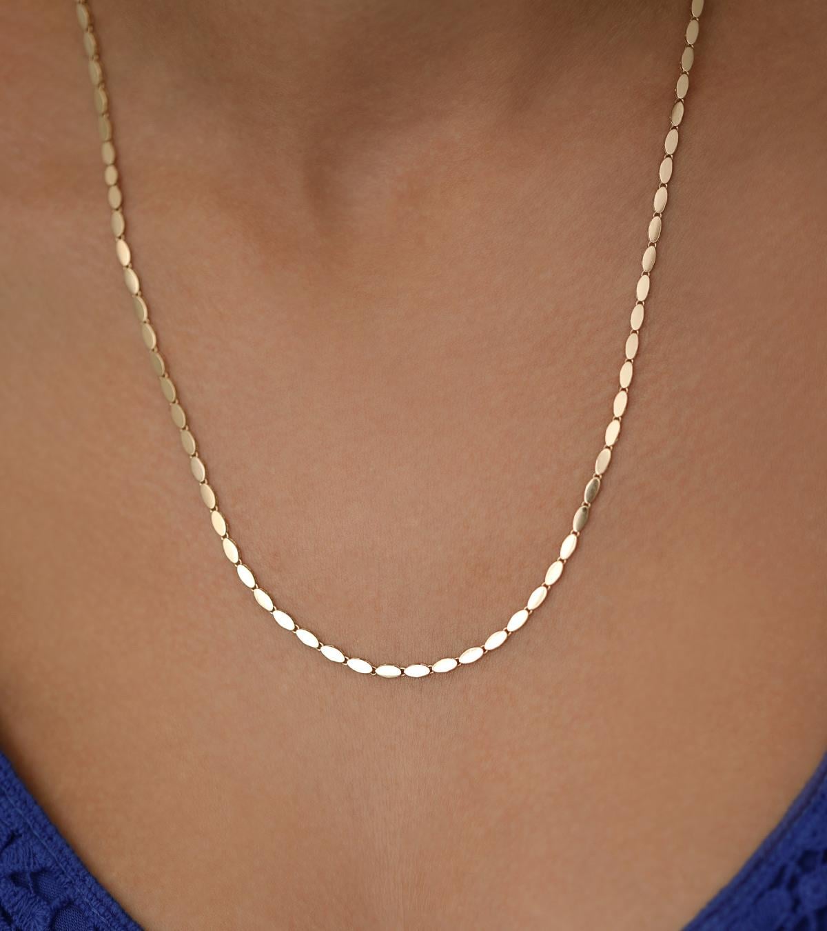 Oval Dizilim Kolye