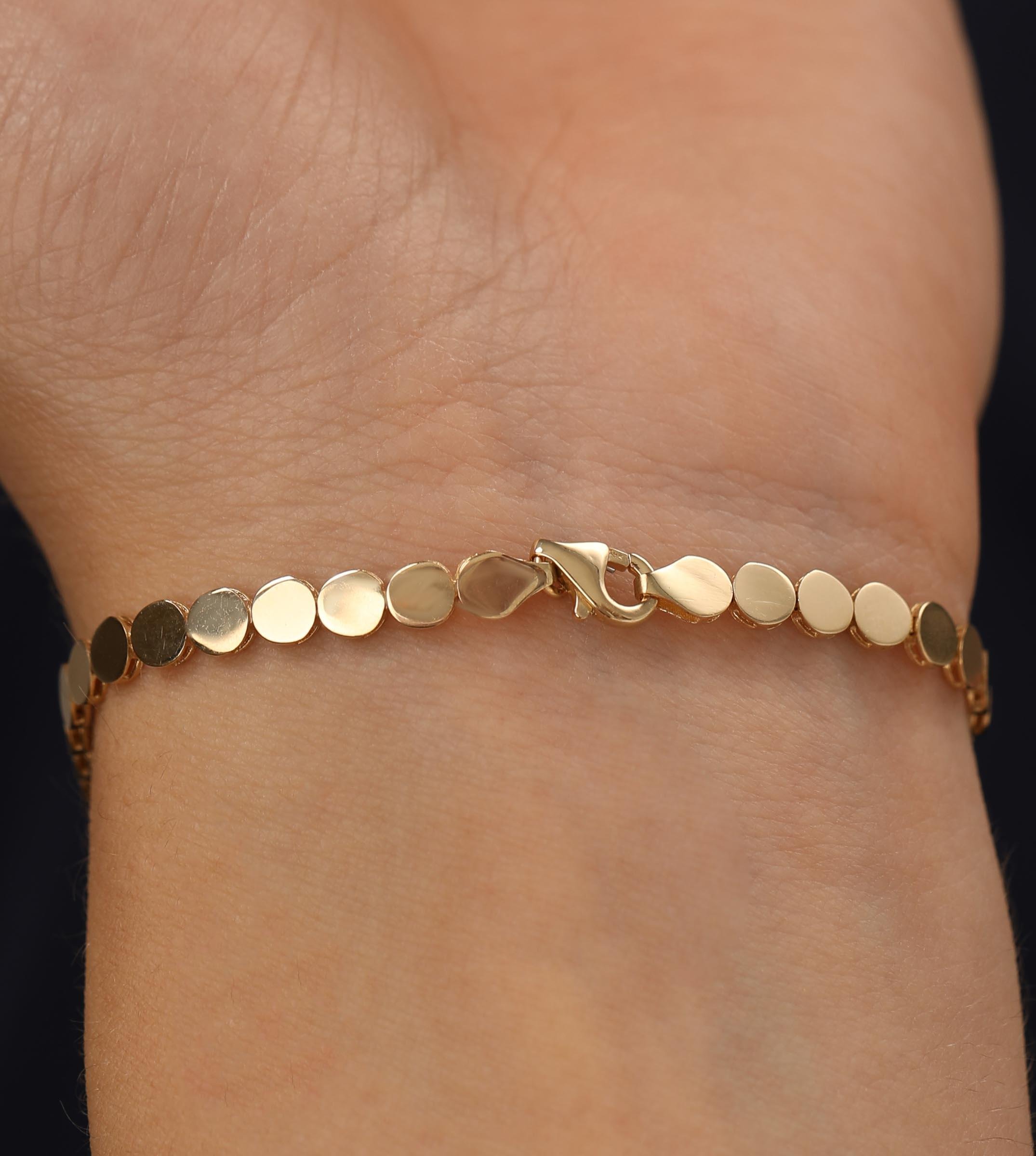 Daire Pullu Dizilim Bileklik