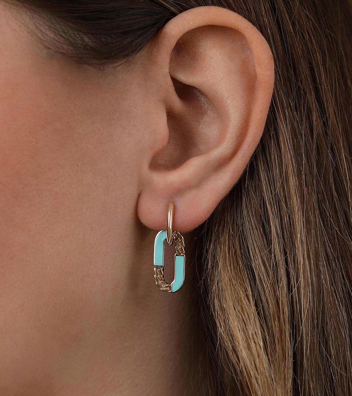 Gurmet Detaylı Oval Küpe