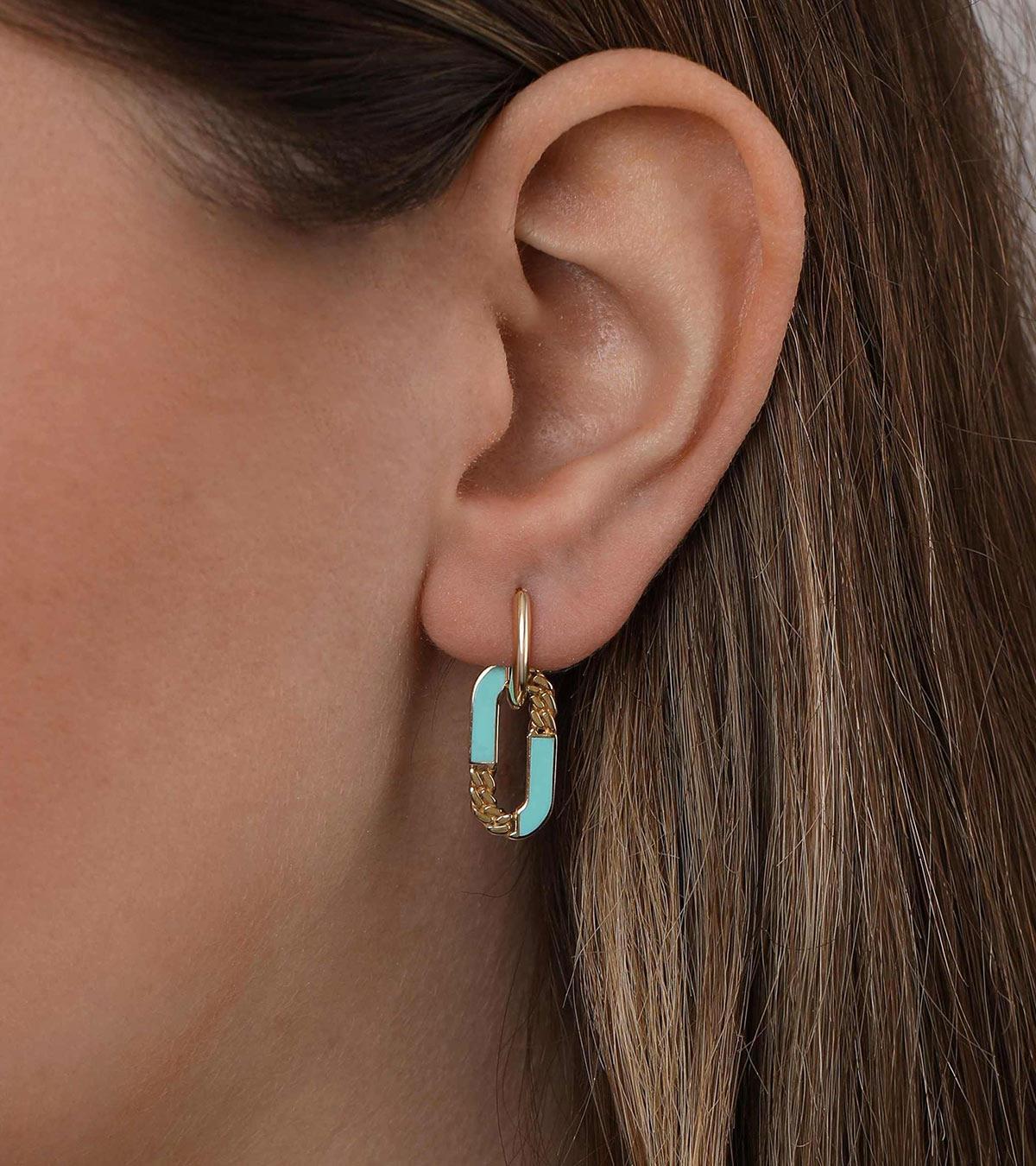 Gurmet Detaylı Oval Küpe