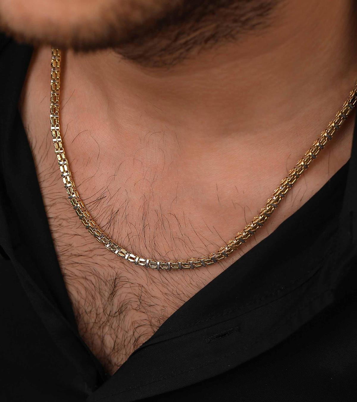 İki Renkli Kare Form Zincir