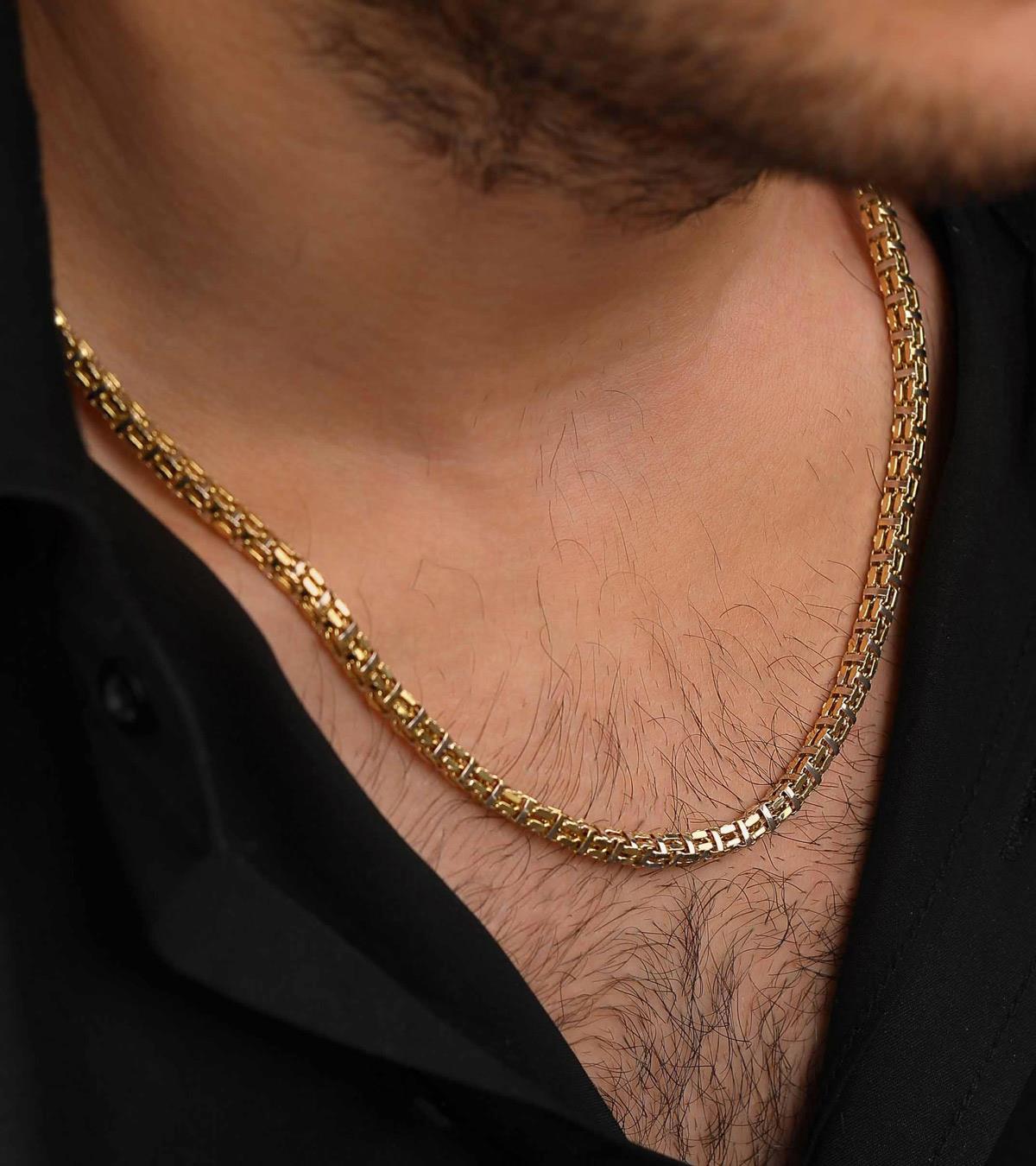 İki Renkli Kare Form Zincir