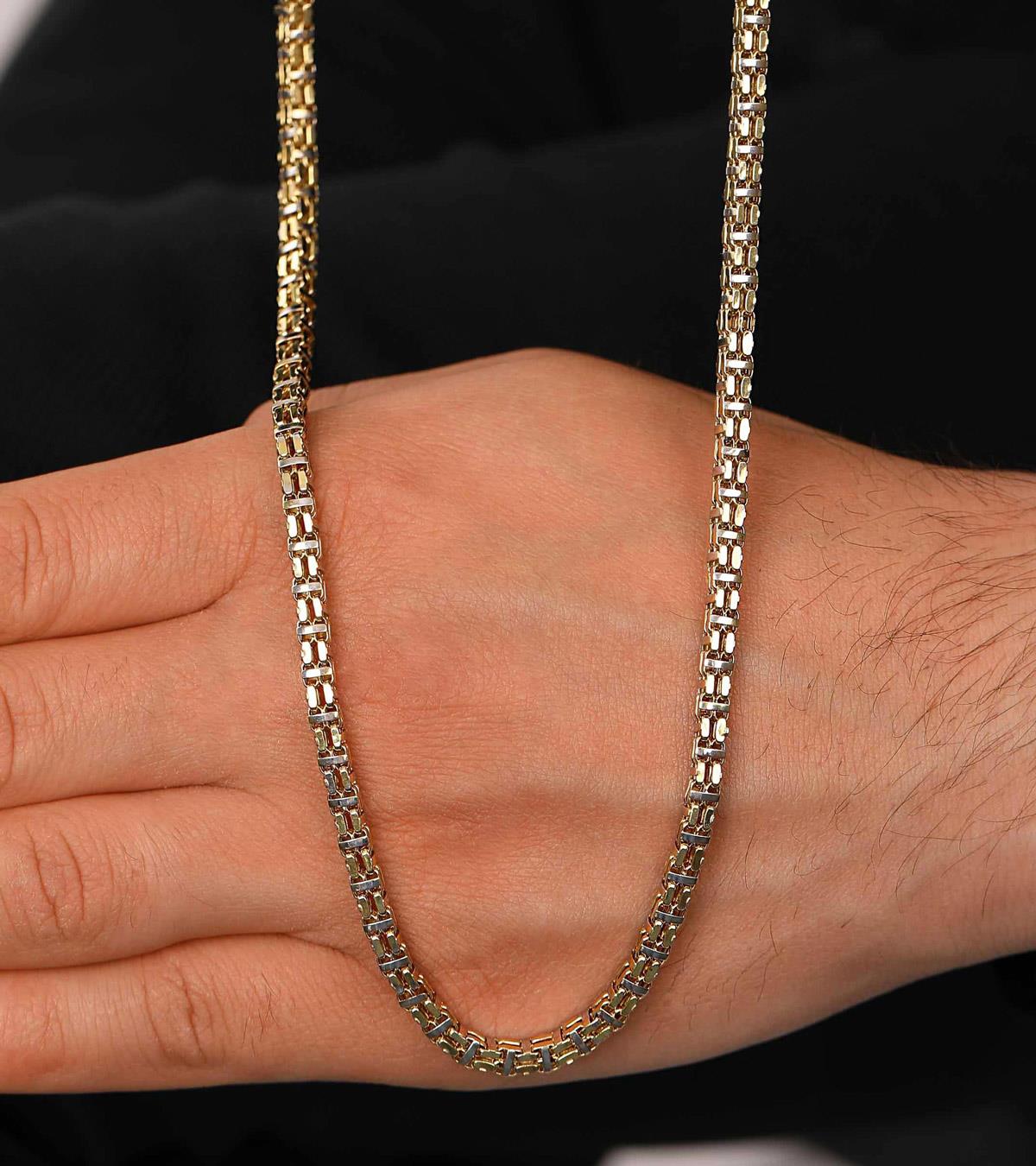 İki Renkli Kare Form Zincir