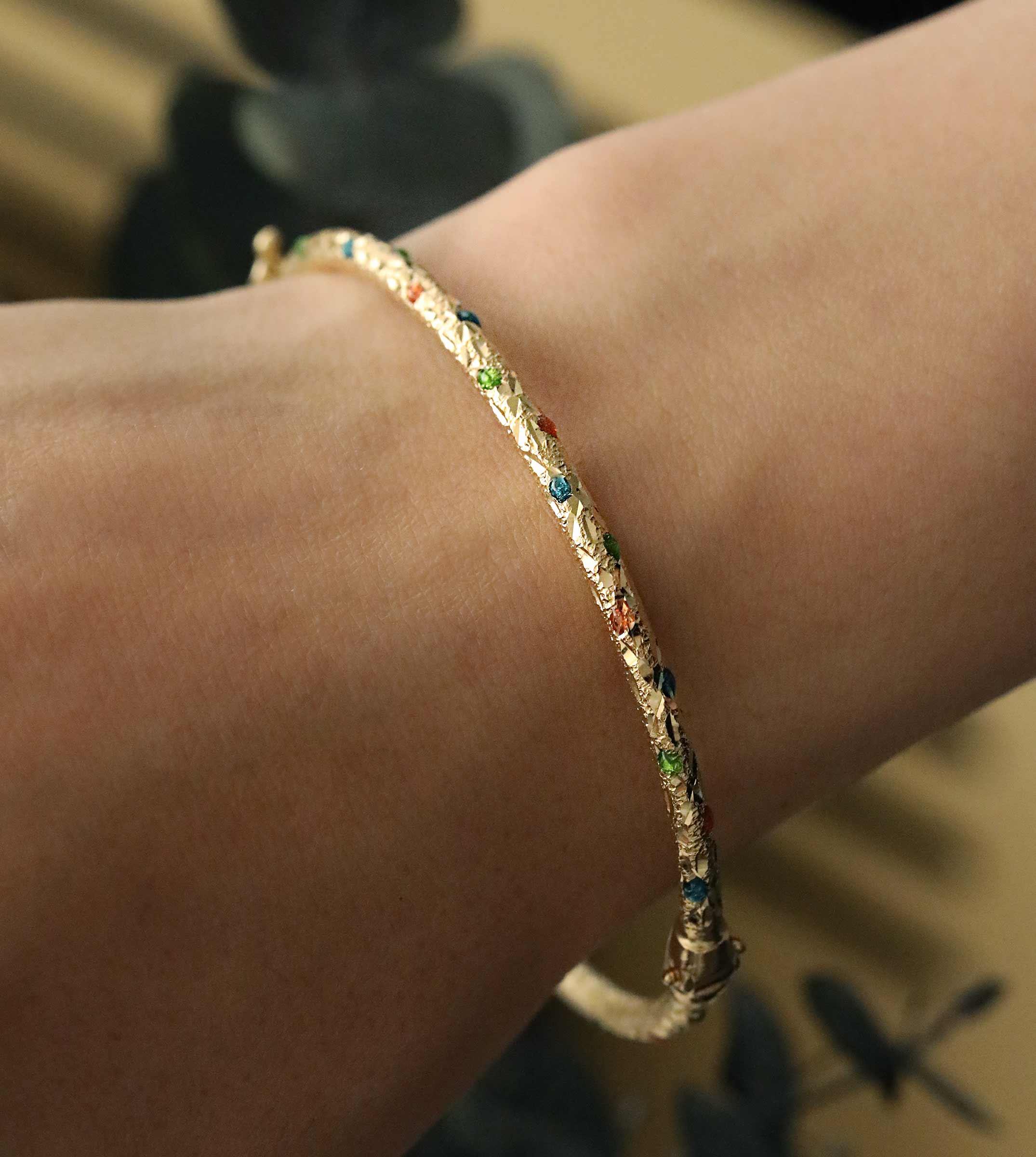 Renkli Taşlı Bilezik