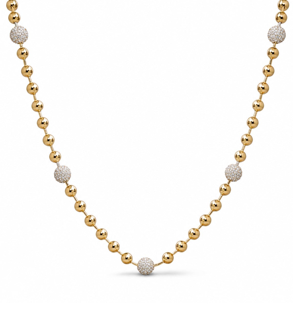 Taş Detaylı Top Top Kolye - Elis Kuyumculuk