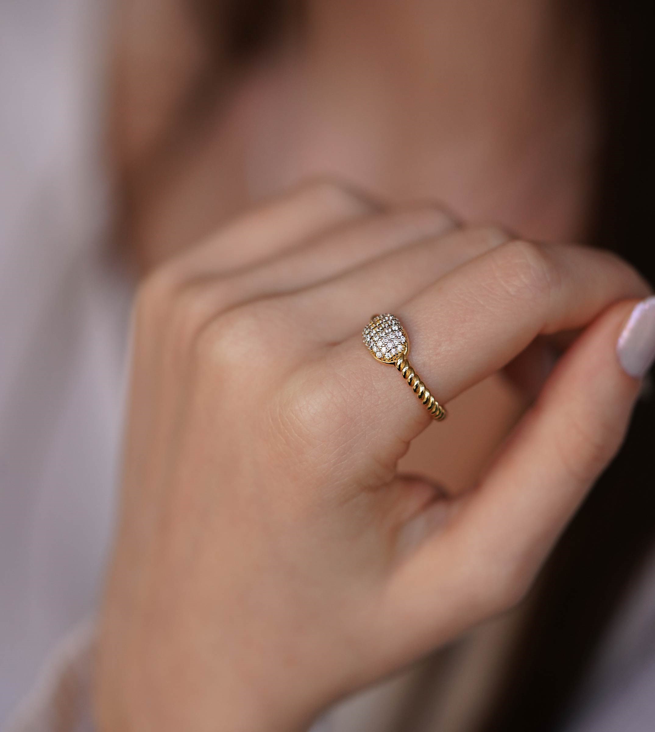 Taşlı Burgu Yüzük