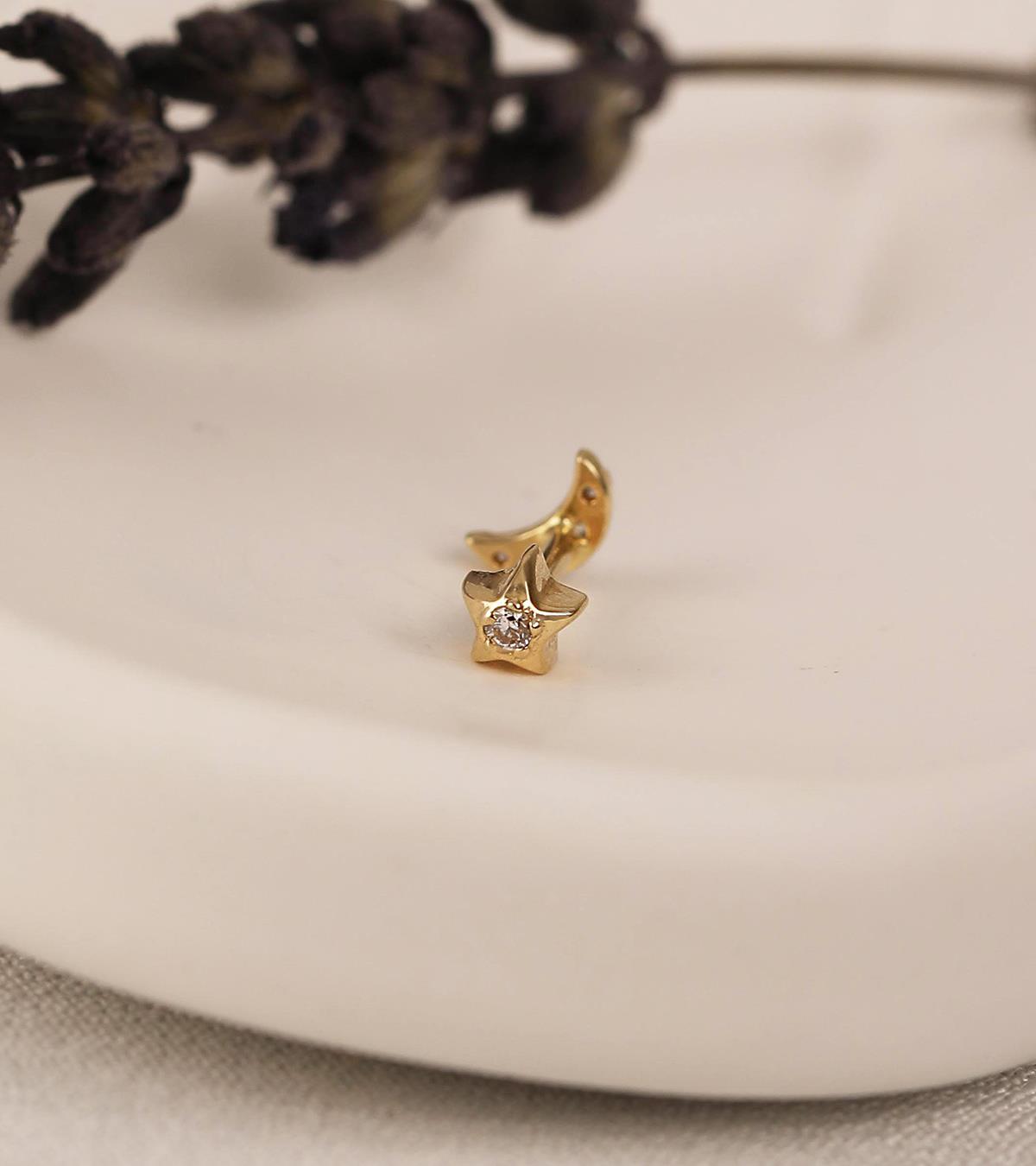 Taşlı Kavala Piercing (Tragus)