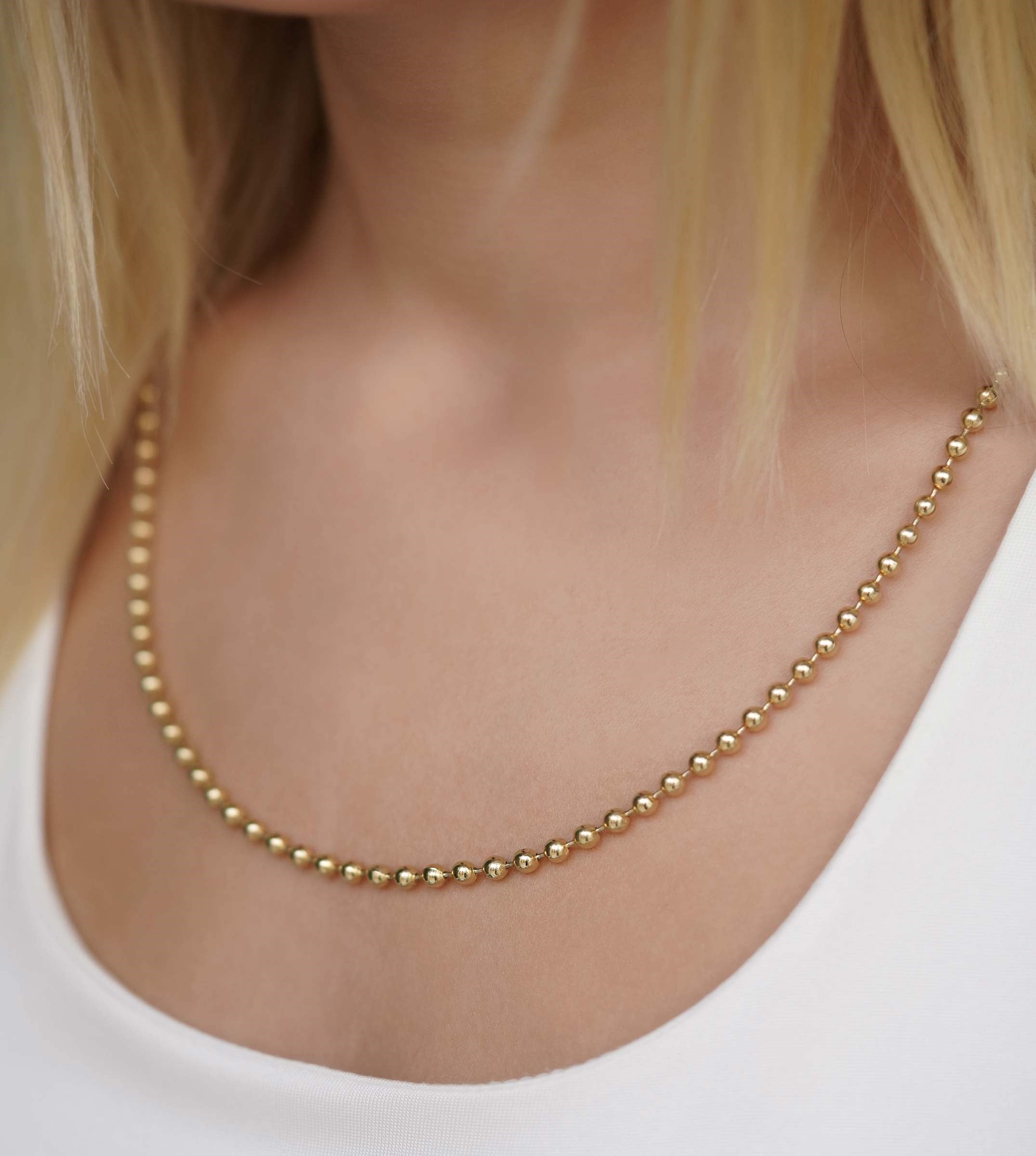 Toptop Sade Kolye
