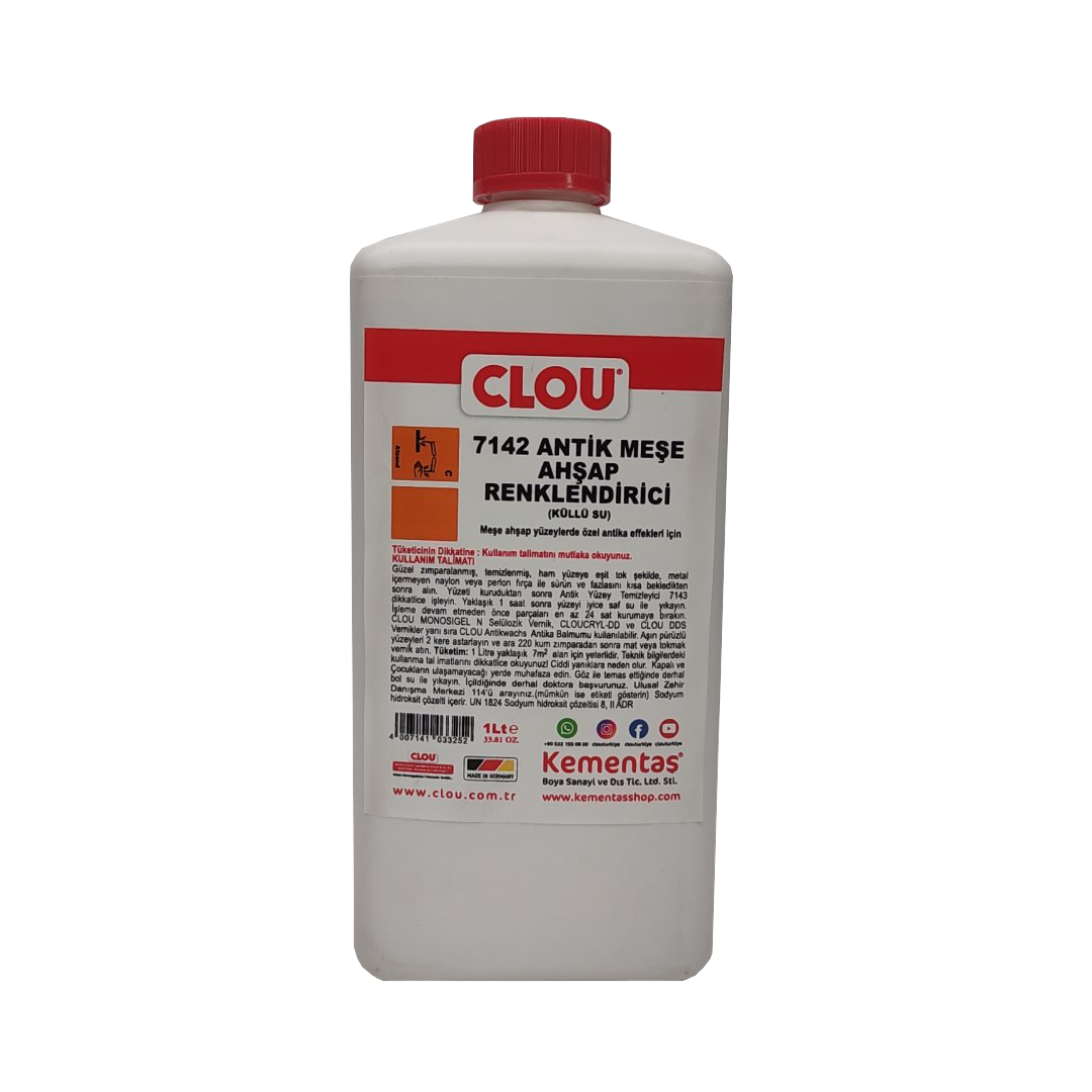 07142.00000 CLOU 7142 Antique Oak Ash Water 1Lt
