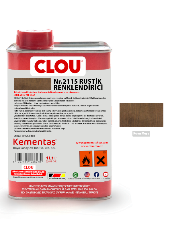 Solvent Based Colourants 1Lt02115 Dark Oak Rustic Effect Colourant 1Litre