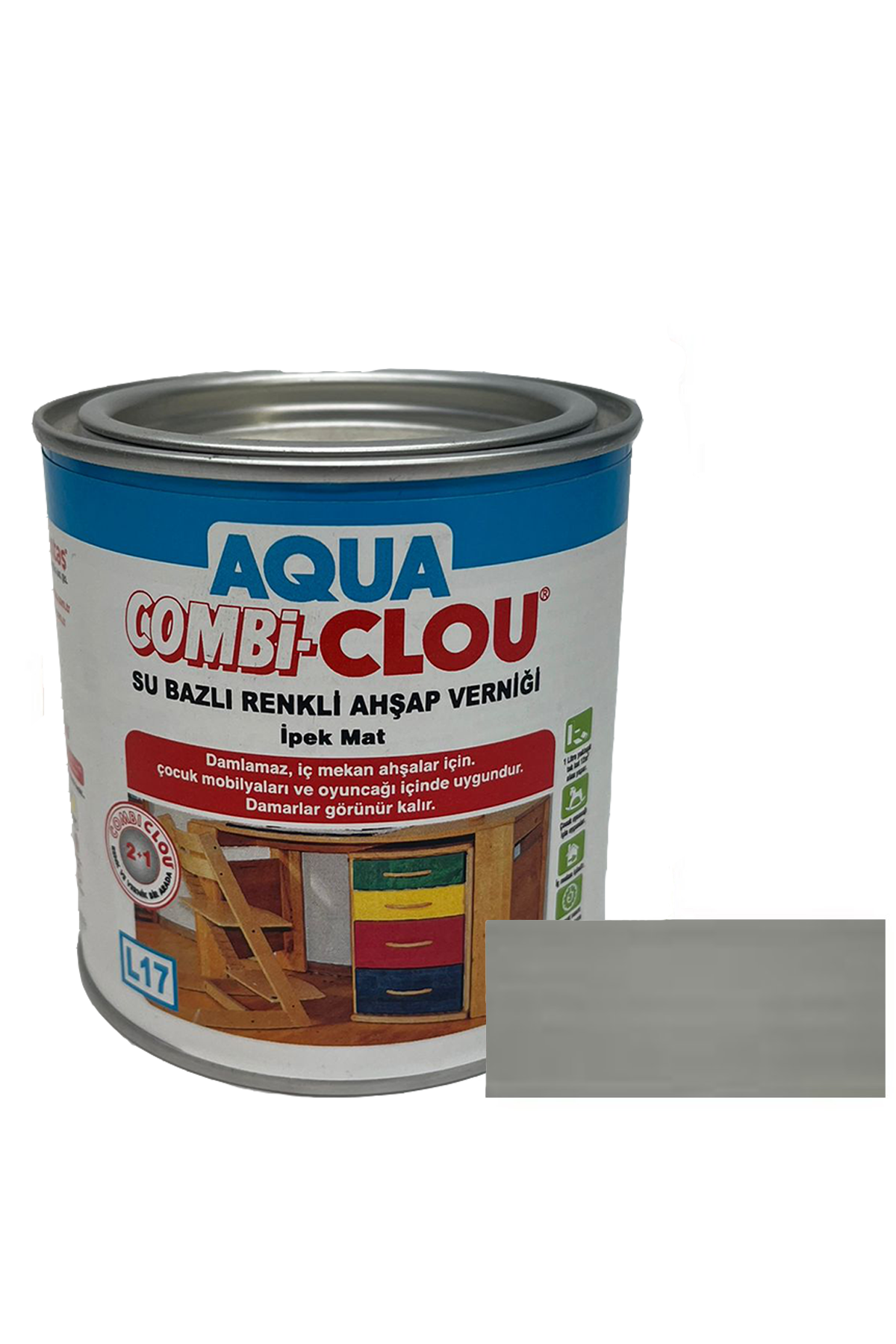 Water Based Varnishes 375mlL17 Nr:24 Stone Grey Water Based Colour A. Varnish 375ml