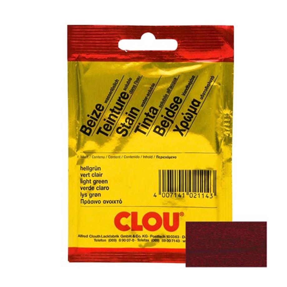 Suda Çözülen Oksit Toz Ahşap BoyasıCLOU Oksit Toz Boya Nr:170 Koyu Maun 12gr