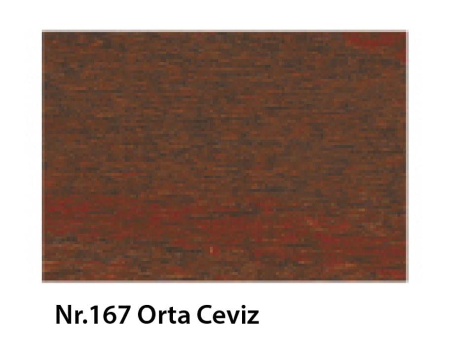 Suda Çözülen Oksit Toz Ahşap BoyasıCLOU Oksit Toz Boya Nr:167 Orta Ceviz 5gr