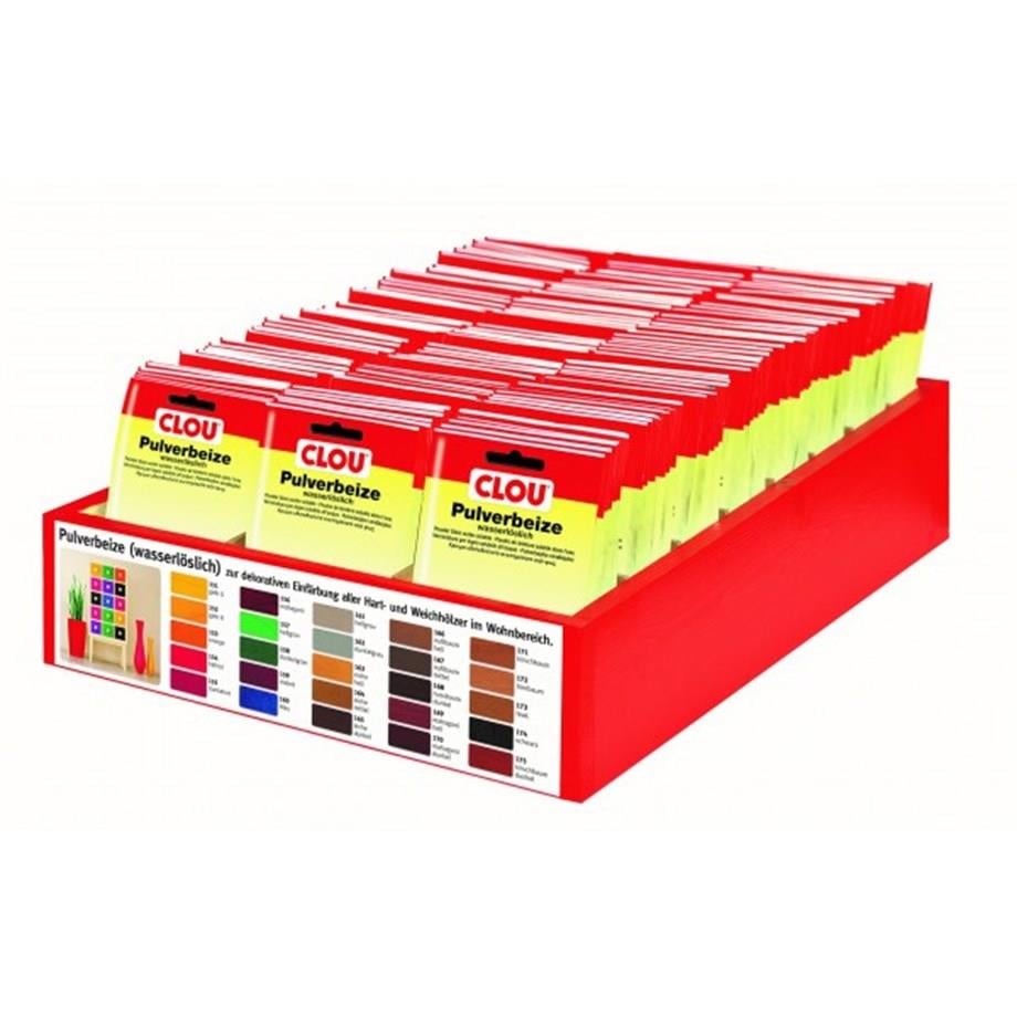 Suda Çözülen Oksit Toz Ahşap BoyasıCLOU Oksit Toz Boya Nr:170 Koyu Maun 12gr