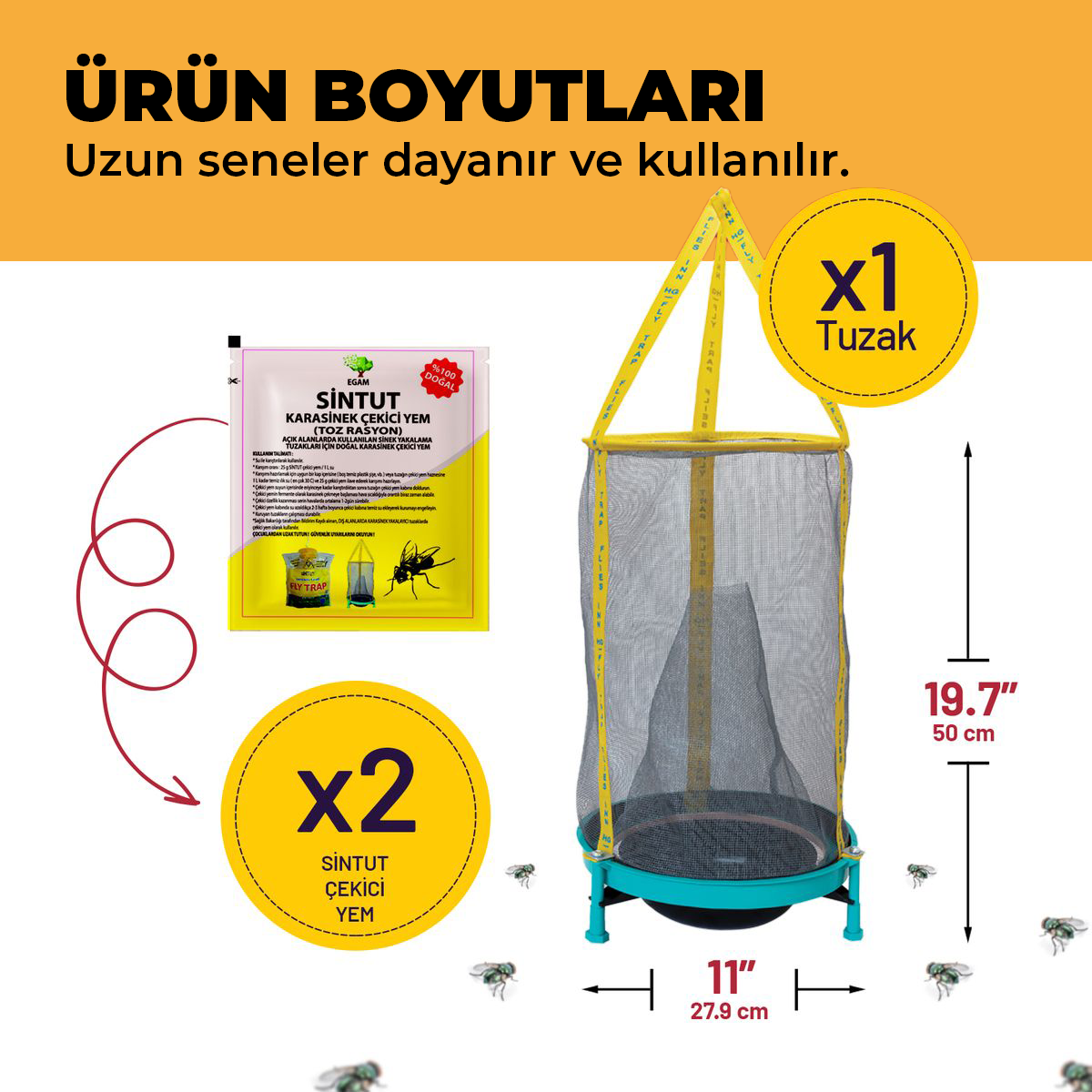 3 Adet Sinek Tuzağı