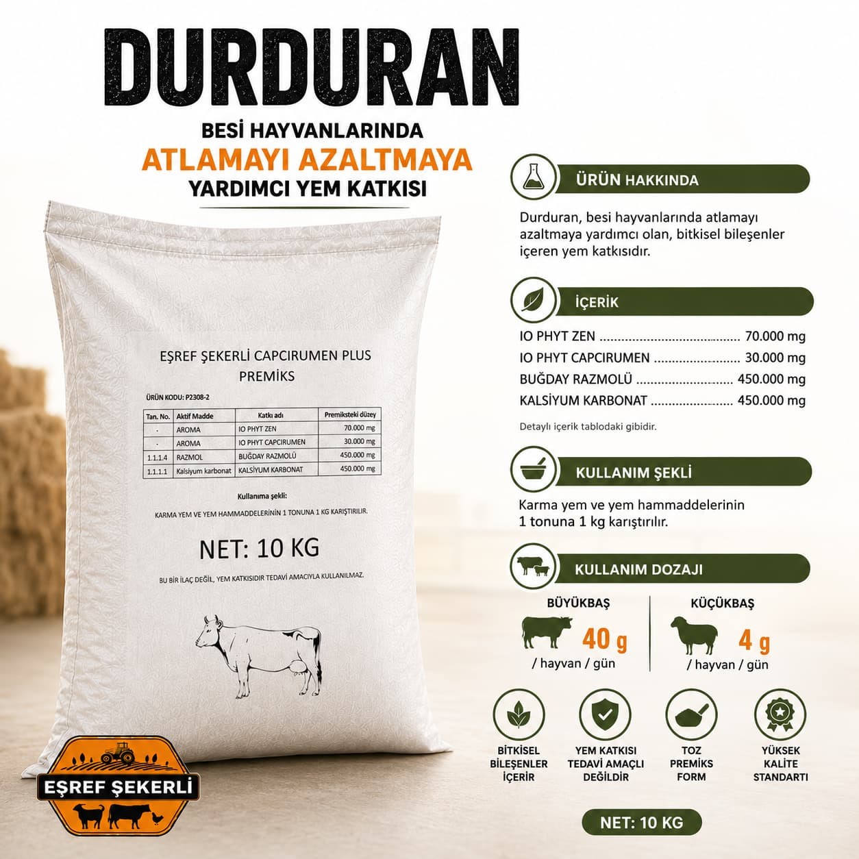 Durduran 10 Kg.