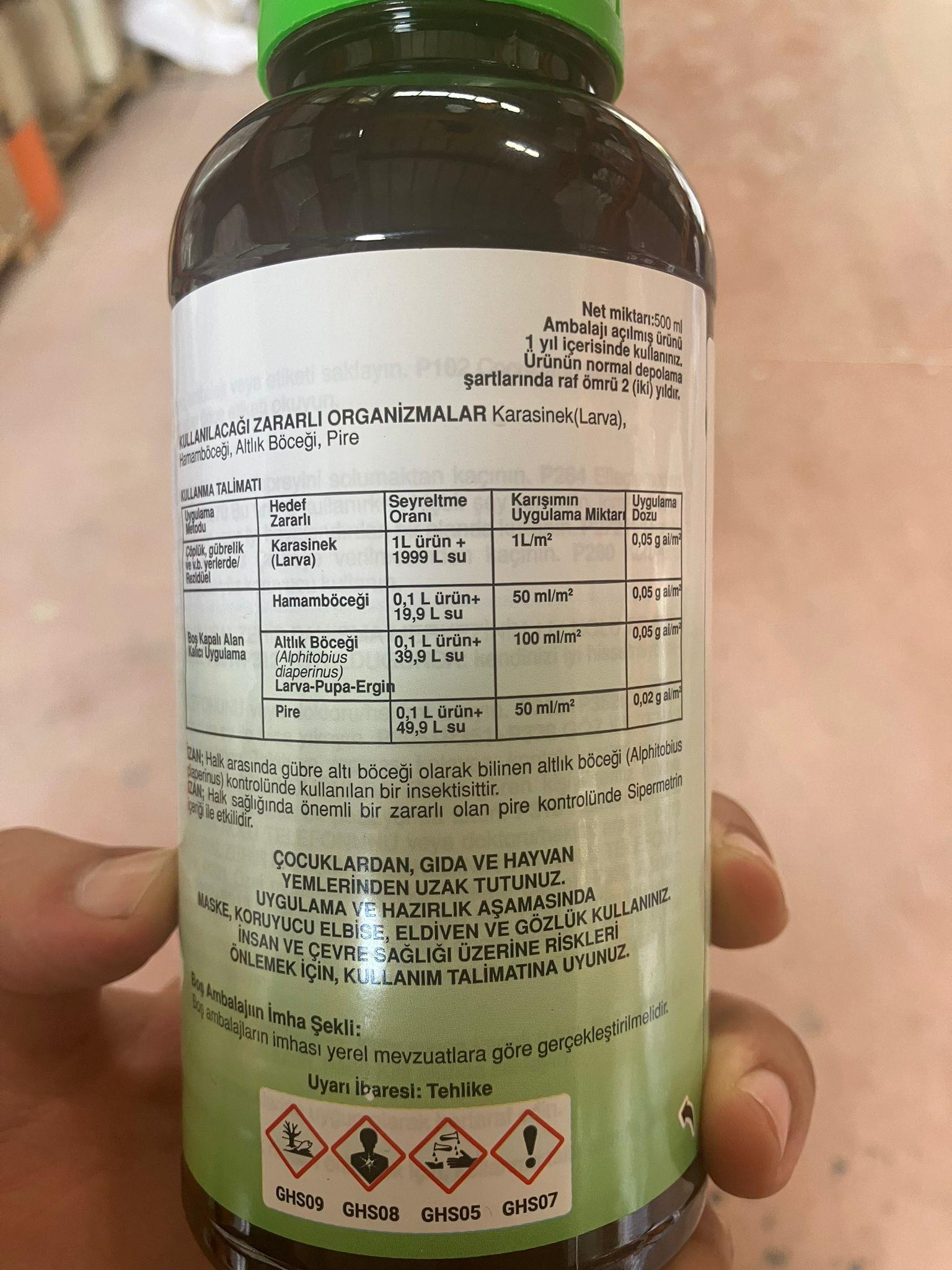 İzan Zararlı ve Pire İlacı 1 Litre