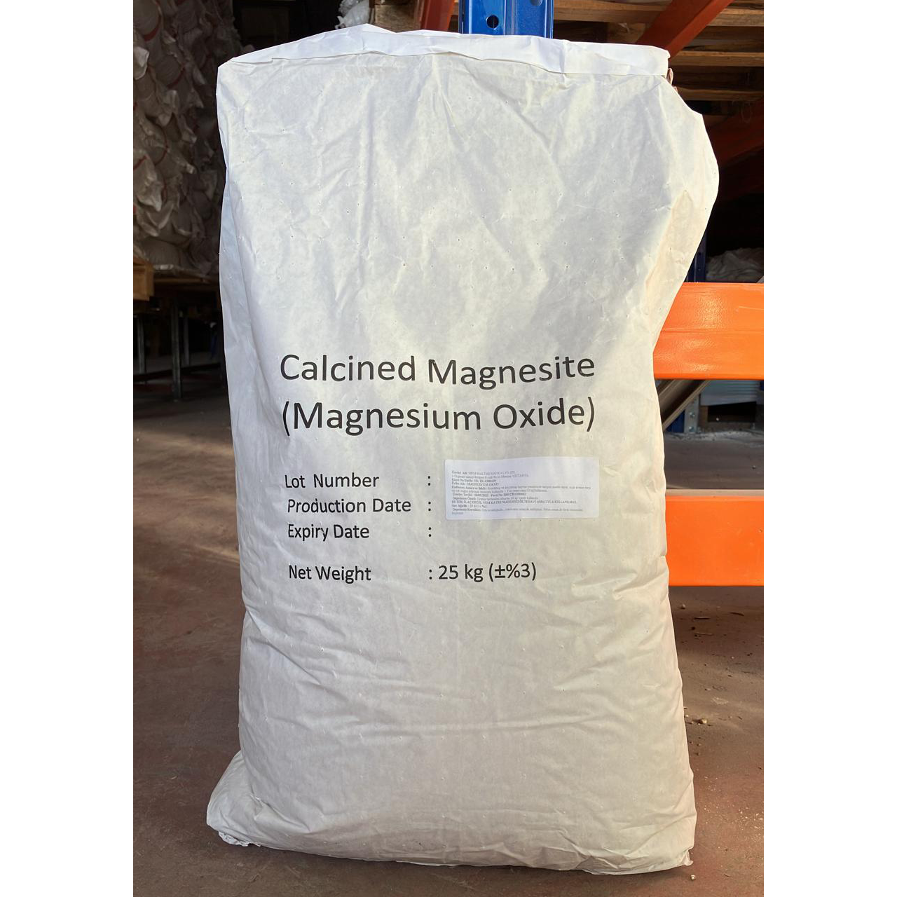 Magnezyum Oksit (Mgo) 25 Kg.