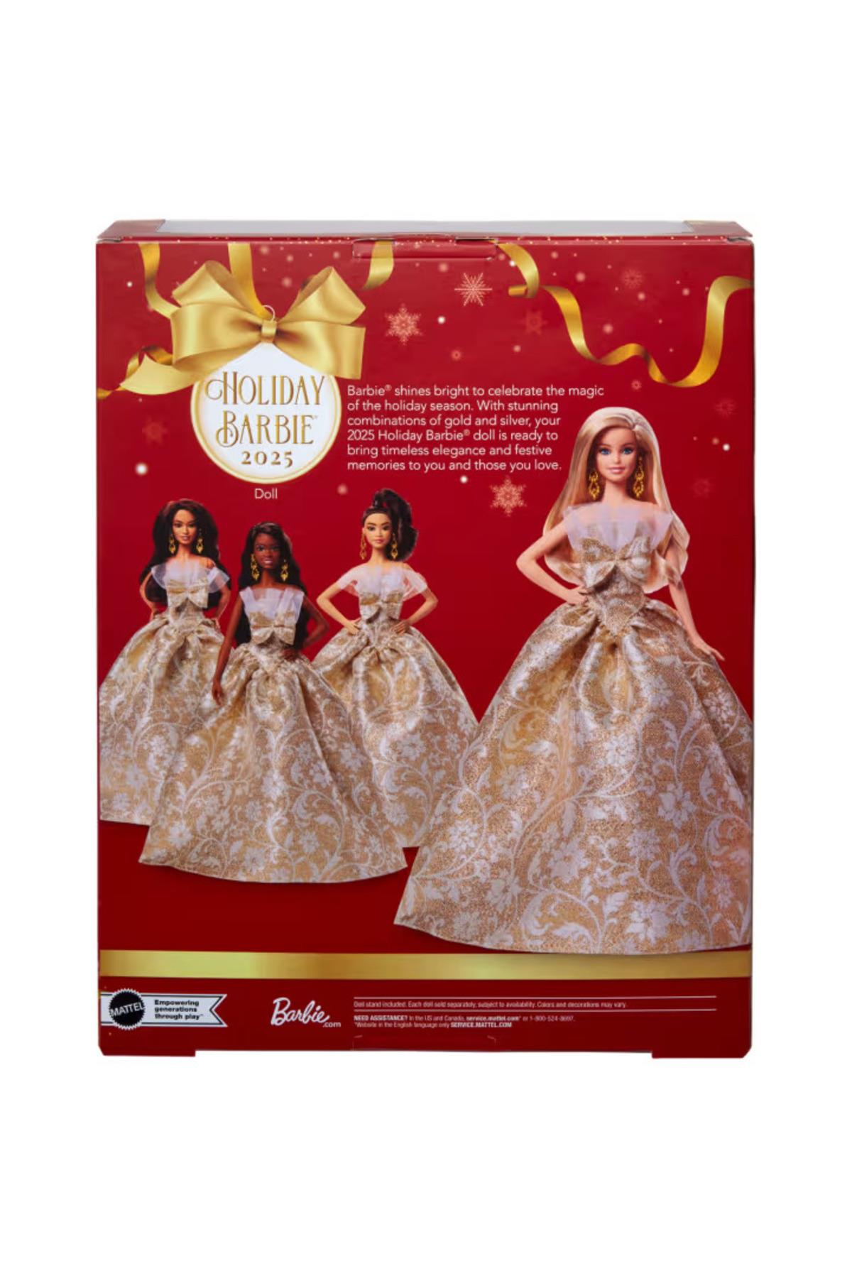 ® 2025 Mutlu Yıllar Bebeği Gümüş ve altın rengi elbisesiyle sarı saçlı, koleksiyon ürünü JBH95-Oyuncak Bebekler