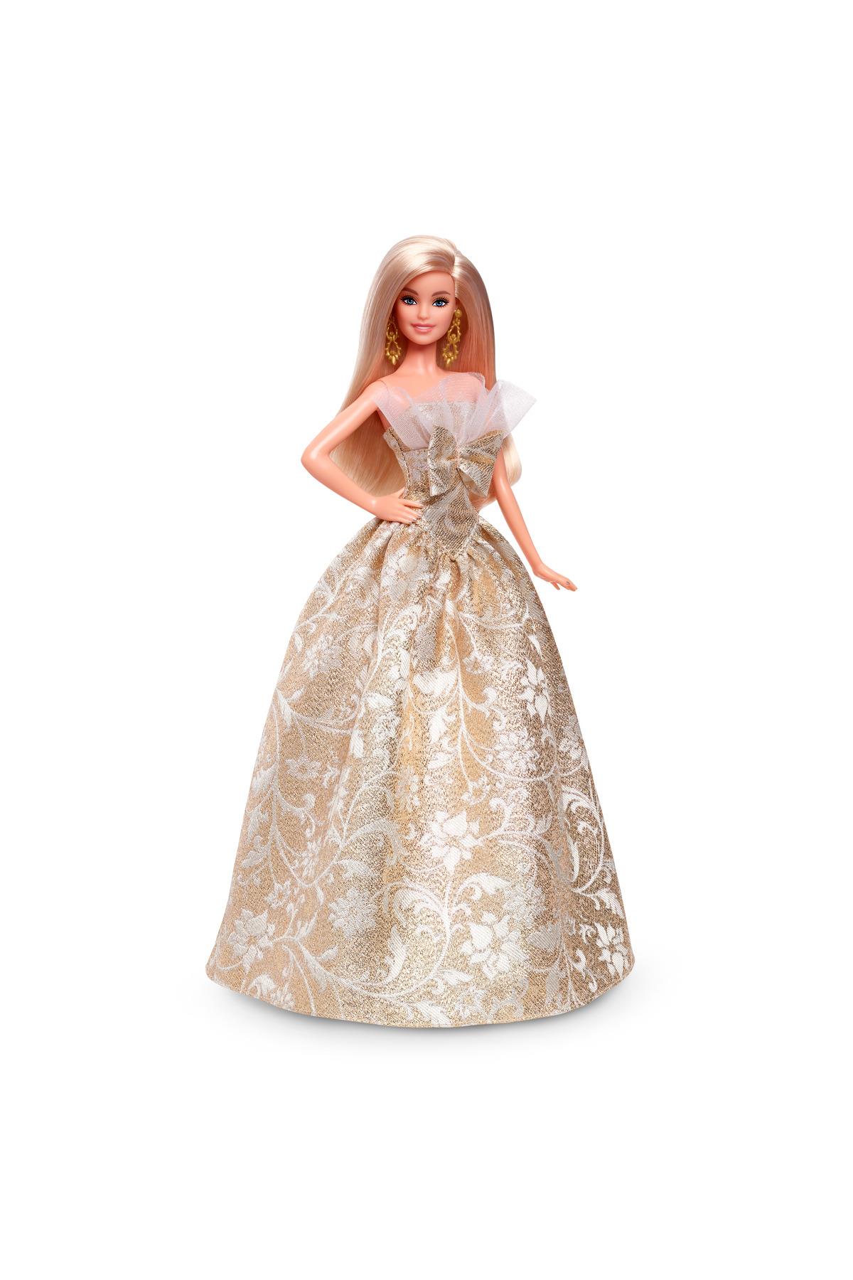 ® 2025 Mutlu Yıllar Bebeği Gümüş ve altın rengi elbisesiyle sarı saçlı, koleksiyon ürünü JBH95-Oyuncak Bebekler