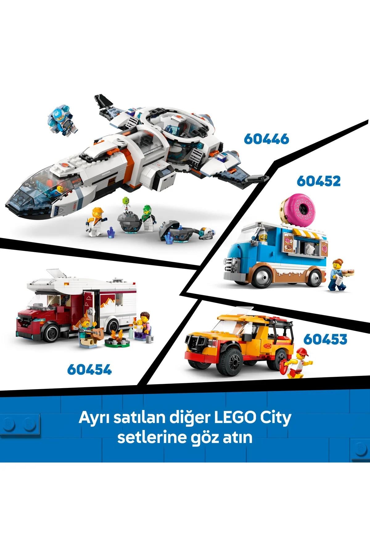® City Acil Yardım Ambulansı 60451 - Model Araç Seven 5+ Yaratıcı Oyuncak Yapım Seti (184P)-Lego