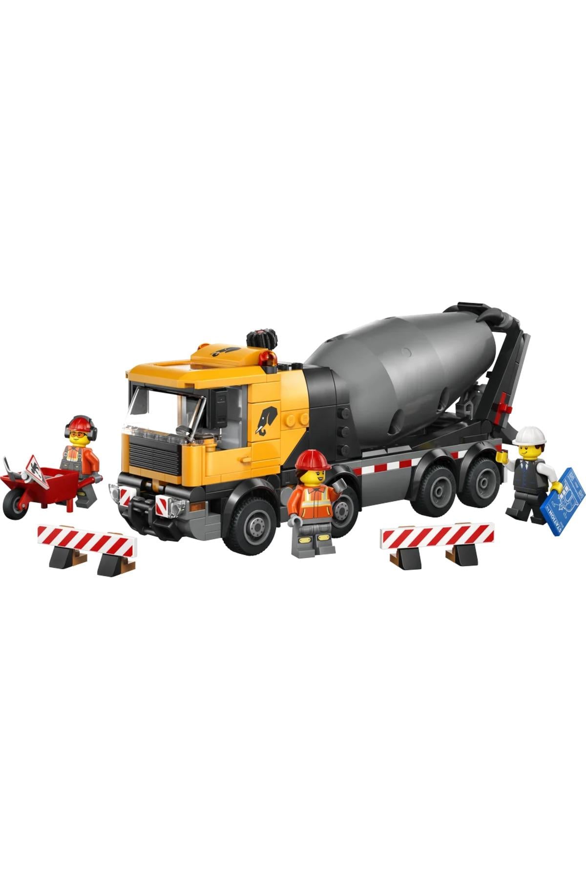 ® City Beton Mikseri 60478 - 7+ Yaratıcı Oyuncak Yapım Seti (371 Parça)-Lego