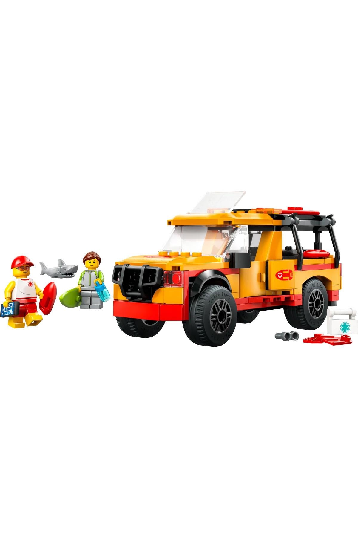 ® City Cankurtaran Kamyoneti 60453 - 6+ Çocuklar için Yaratıcı Oyuncak Yapım Seti (214P)-Lego