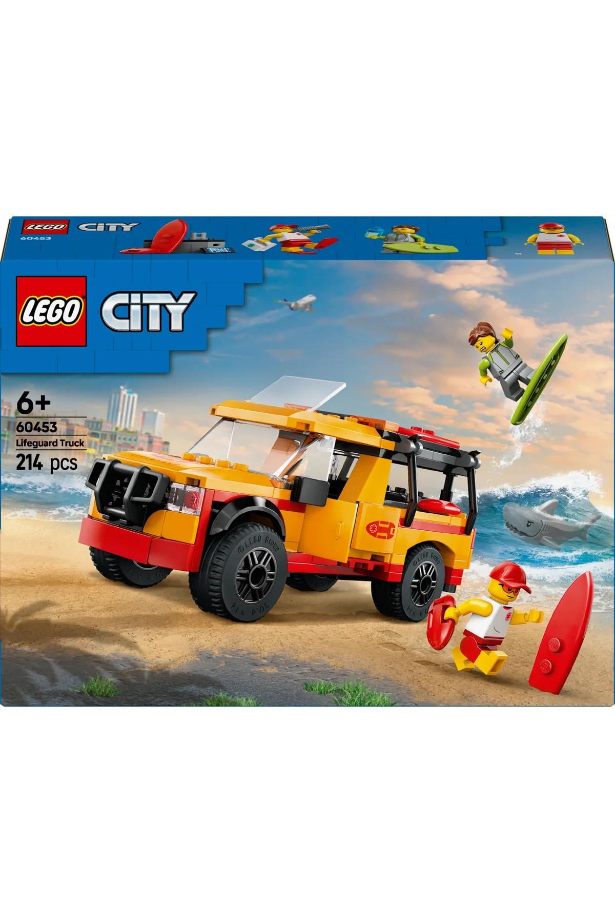 ® City Cankurtaran Kamyoneti 60453 - 6+ Çocuklar için Yaratıcı Oyuncak Yapım Seti (214P)-Lego