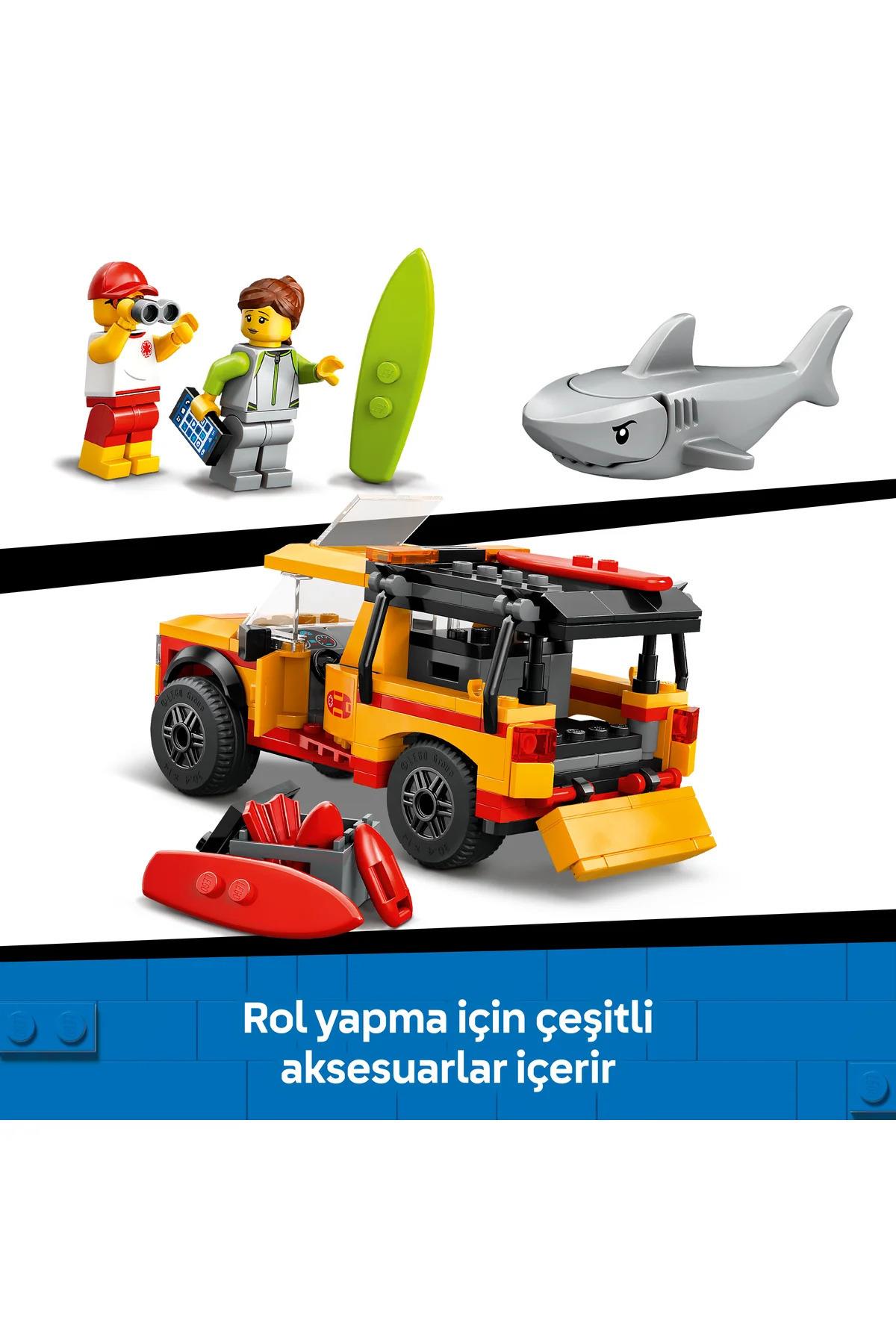 ® City Cankurtaran Kamyoneti 60453 - 6+ Çocuklar için Yaratıcı Oyuncak Yapım Seti (214P)-Lego