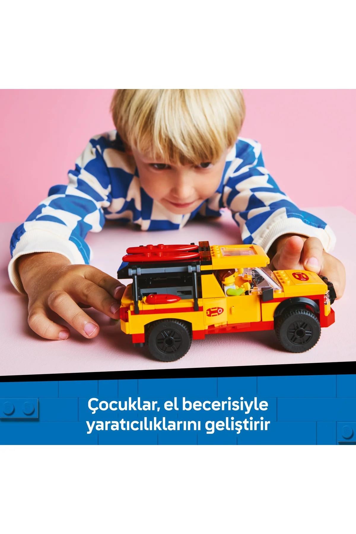 ® City Cankurtaran Kamyoneti 60453 - 6+ Çocuklar için Yaratıcı Oyuncak Yapım Seti (214P)-Lego