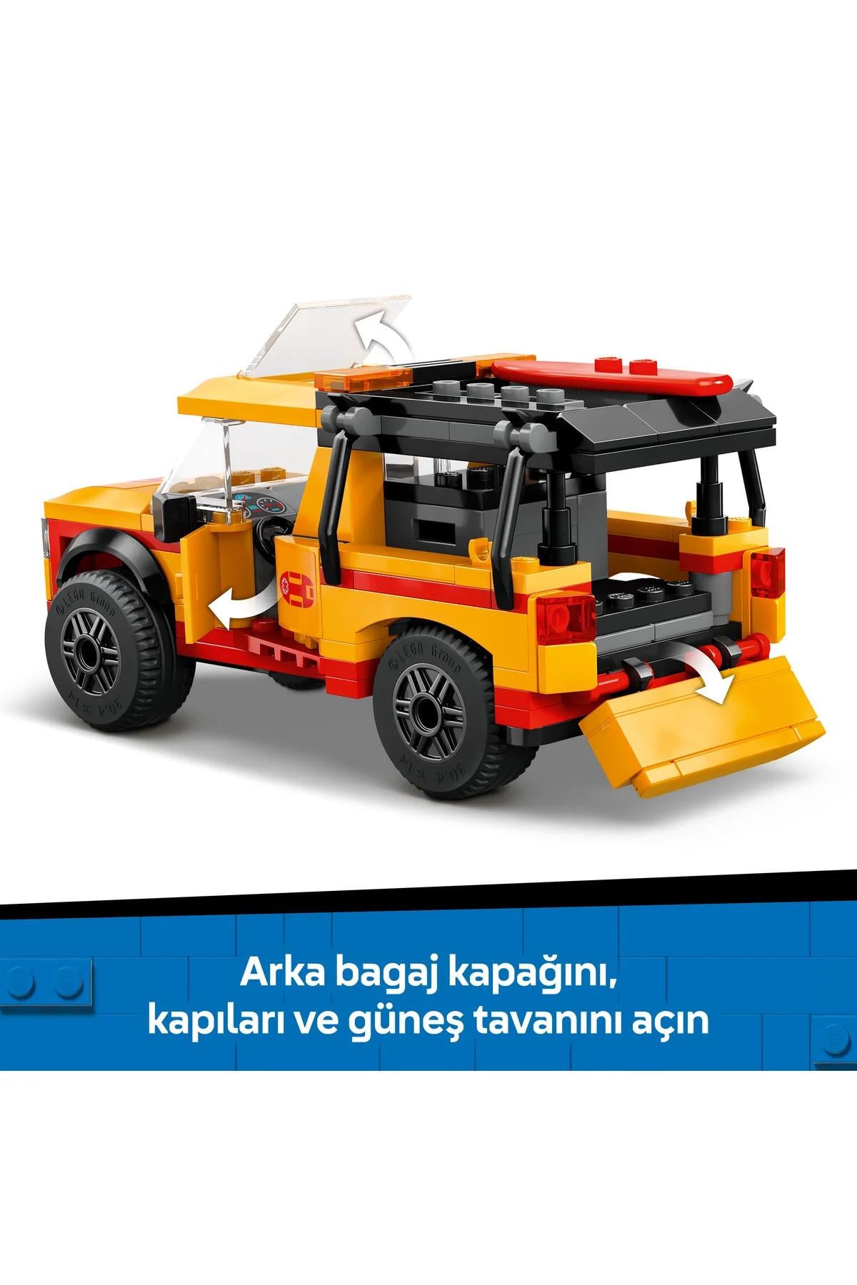 ® City Cankurtaran Kamyoneti 60453 - 6+ Çocuklar için Yaratıcı Oyuncak Yapım Seti (214P)-Lego