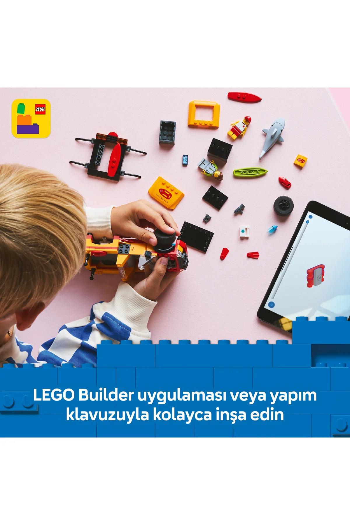 ® City Cankurtaran Kamyoneti 60453 - 6+ Çocuklar için Yaratıcı Oyuncak Yapım Seti (214P)-Lego