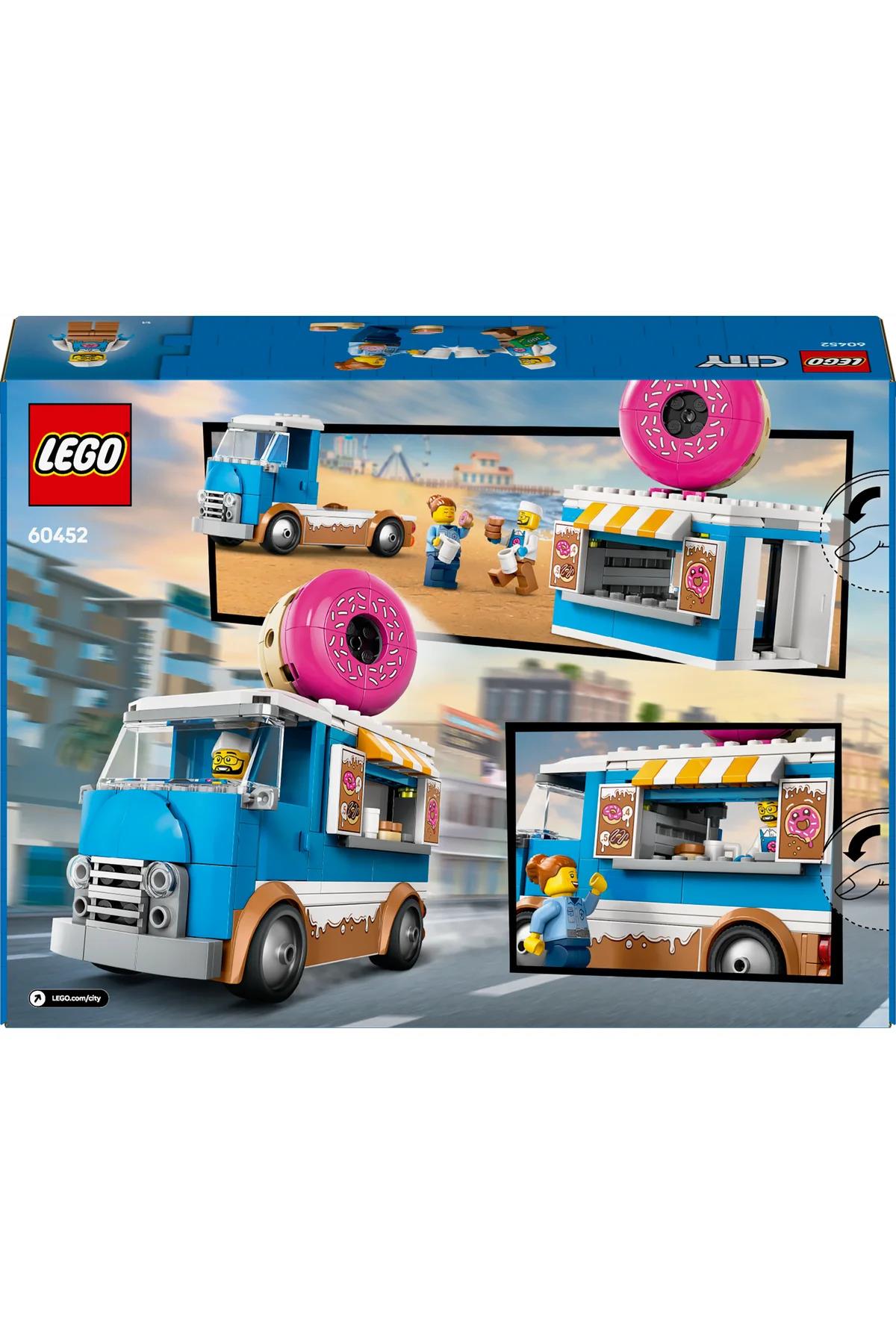 ® City Donut Kamyonu 60452 - 5+ Çocuklar için Yaratıcı Oyuncak Yapım Seti (196P)-Lego