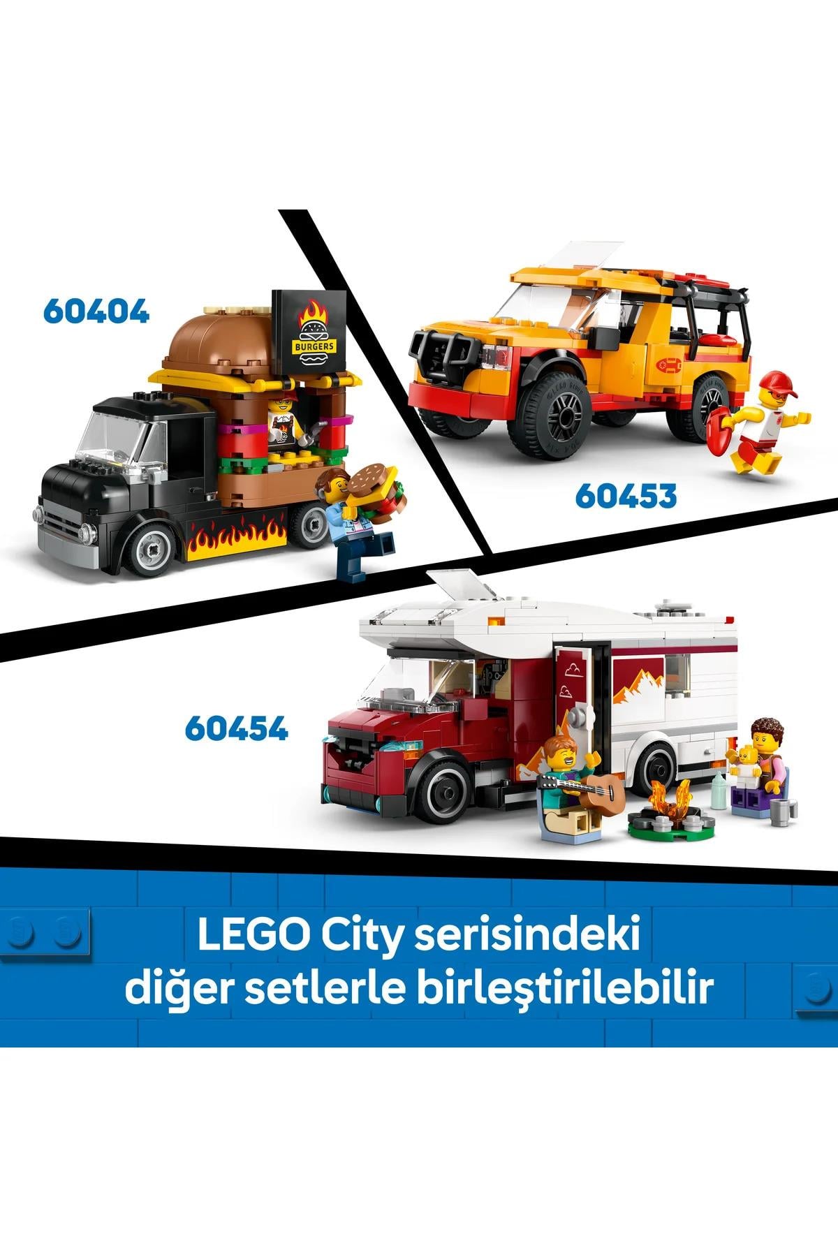 ® City Donut Kamyonu 60452 - 5+ Çocuklar için Yaratıcı Oyuncak Yapım Seti (196P)-Lego