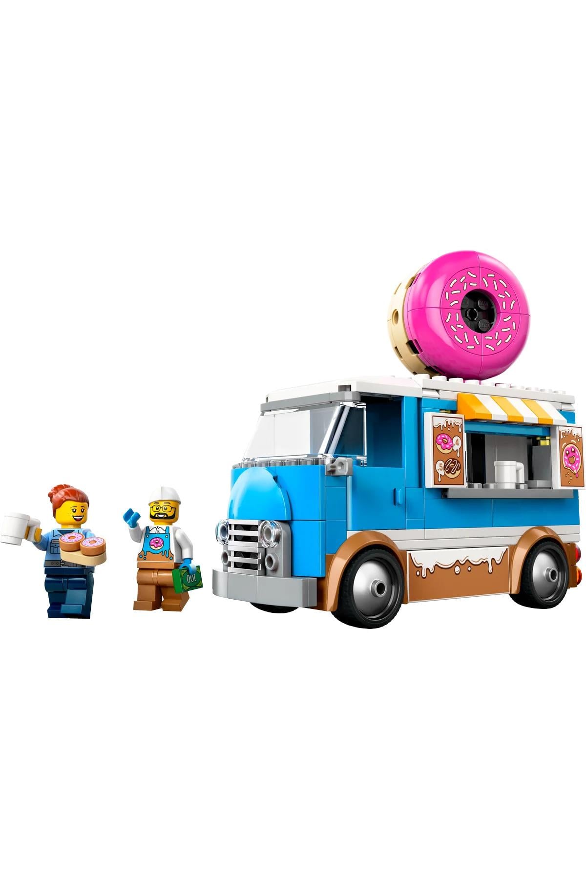 ® City Donut Kamyonu 60452 - 5+ Çocuklar için Yaratıcı Oyuncak Yapım Seti (196P)-Lego
