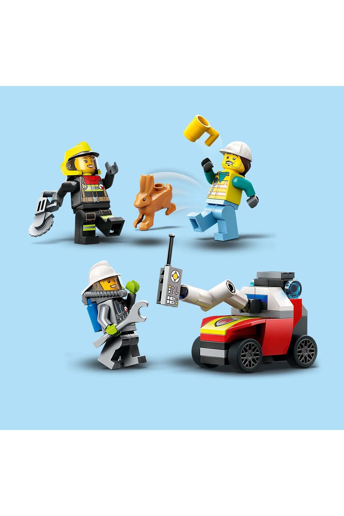 ® City İtfaiye Komuta Kamyonu 60374 - 7+ Yaratıcı Oyuncak Yapım Seti (502P)-Lego