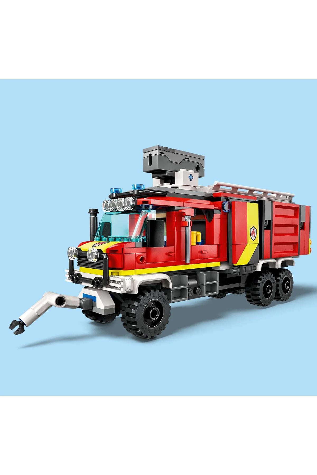 ® City İtfaiye Komuta Kamyonu 60374 - 7+ Yaratıcı Oyuncak Yapım Seti (502P)-Lego