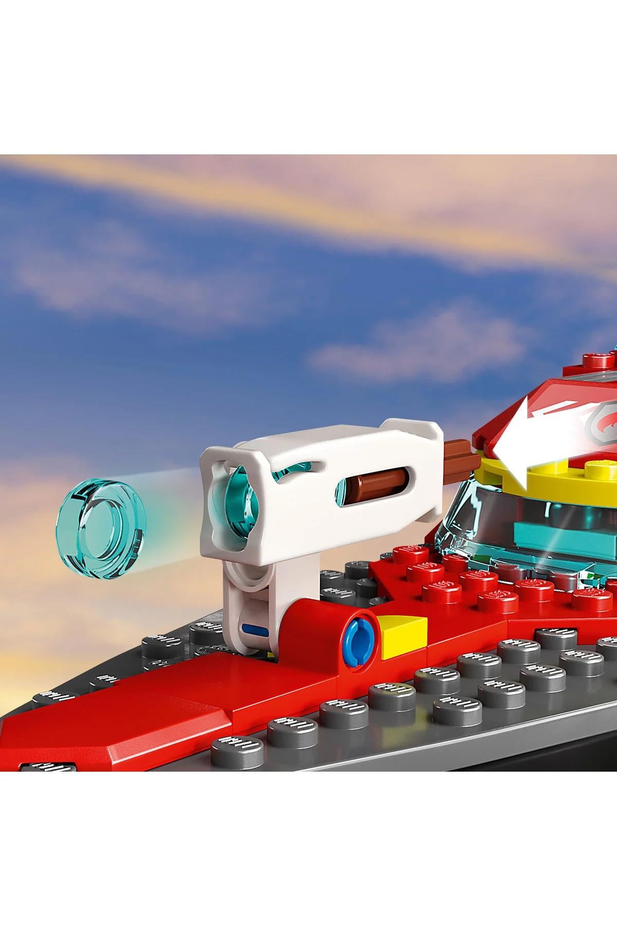 ® City İtfaiye Kurtarma Teknesi 60373 - 5+ Çocuklar için Oyuncak Yapım Seti (144P)-Lego