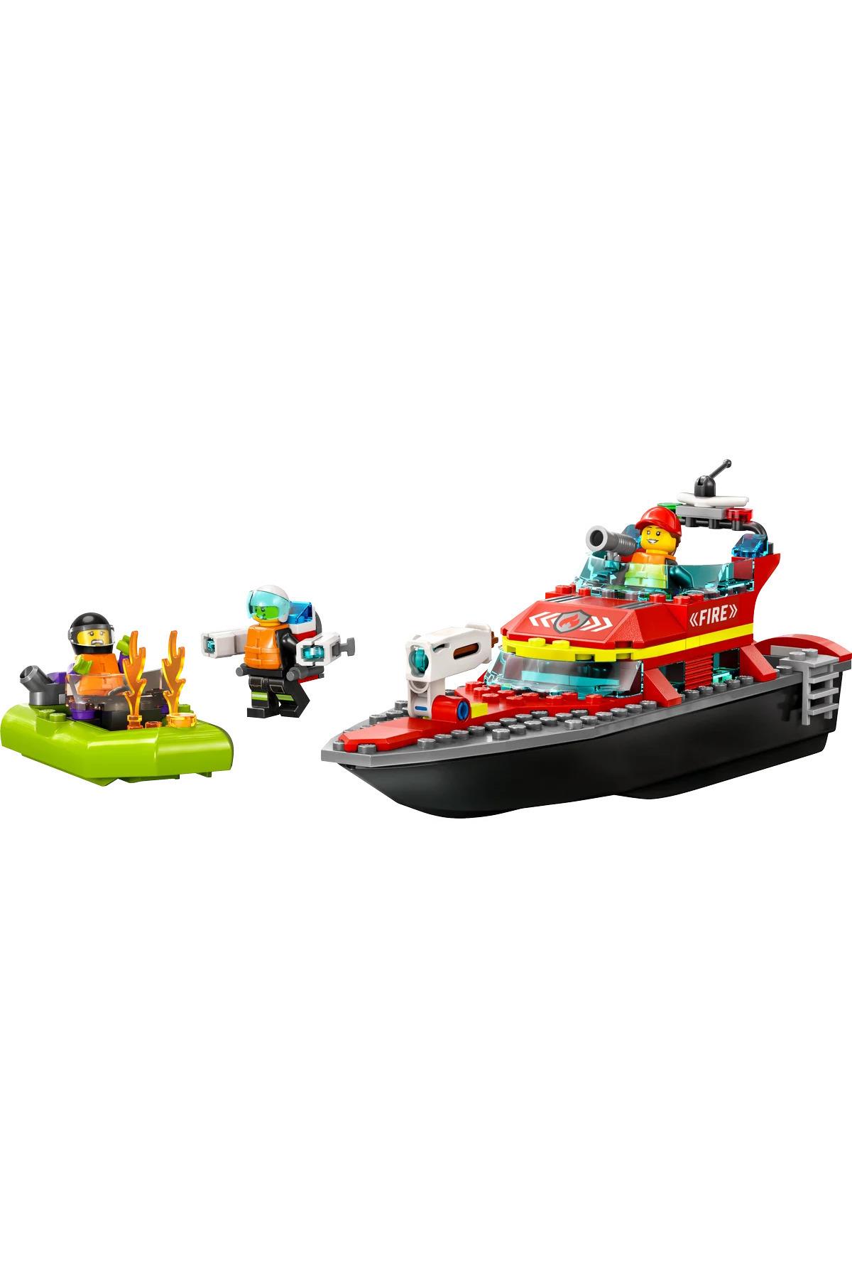 ® City İtfaiye Kurtarma Teknesi 60373 - 5+ Çocuklar için Oyuncak Yapım Seti (144P)-Lego