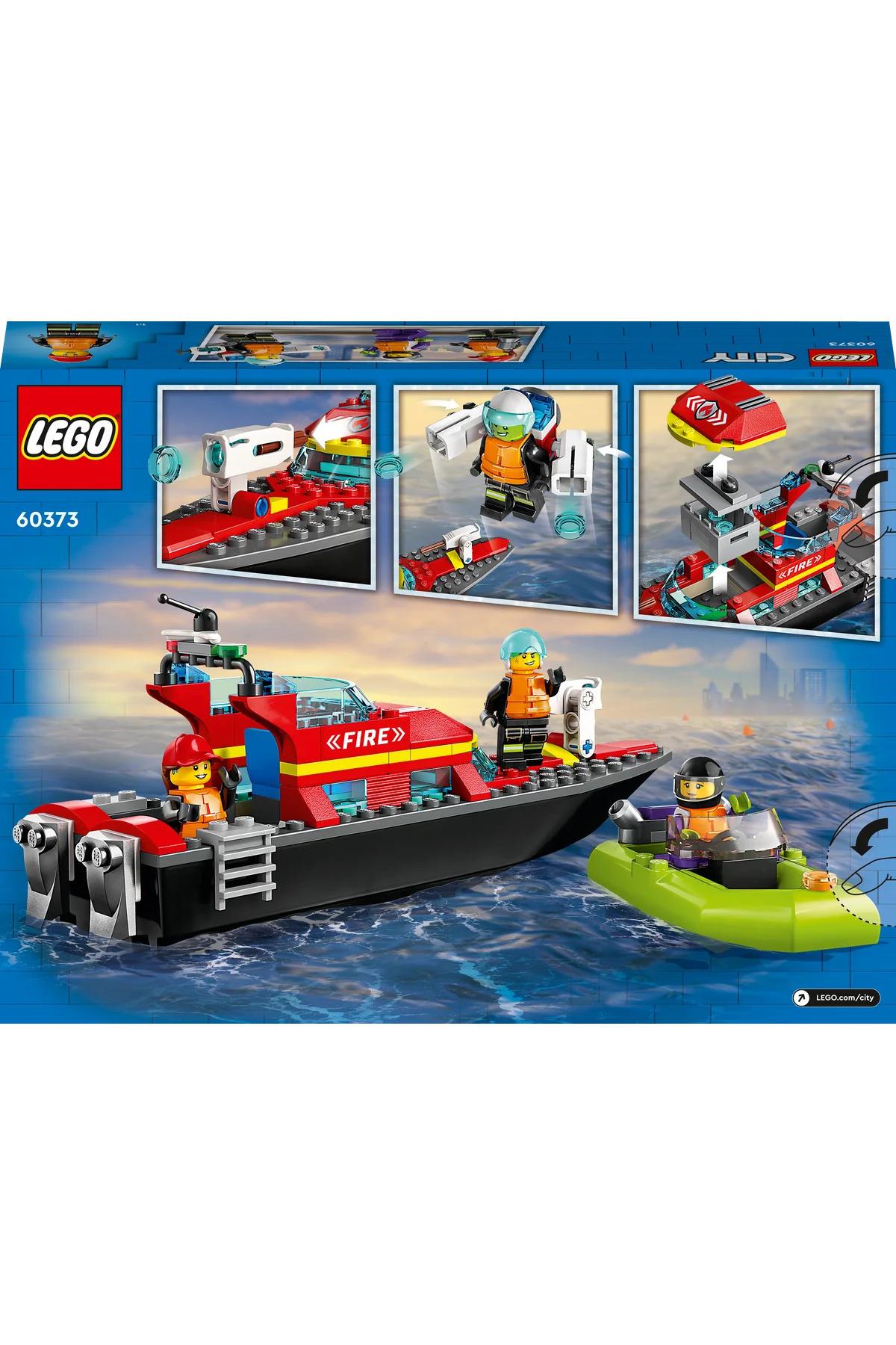 ® City İtfaiye Kurtarma Teknesi 60373 - 5+ Çocuklar için Oyuncak Yapım Seti (144P)-Lego