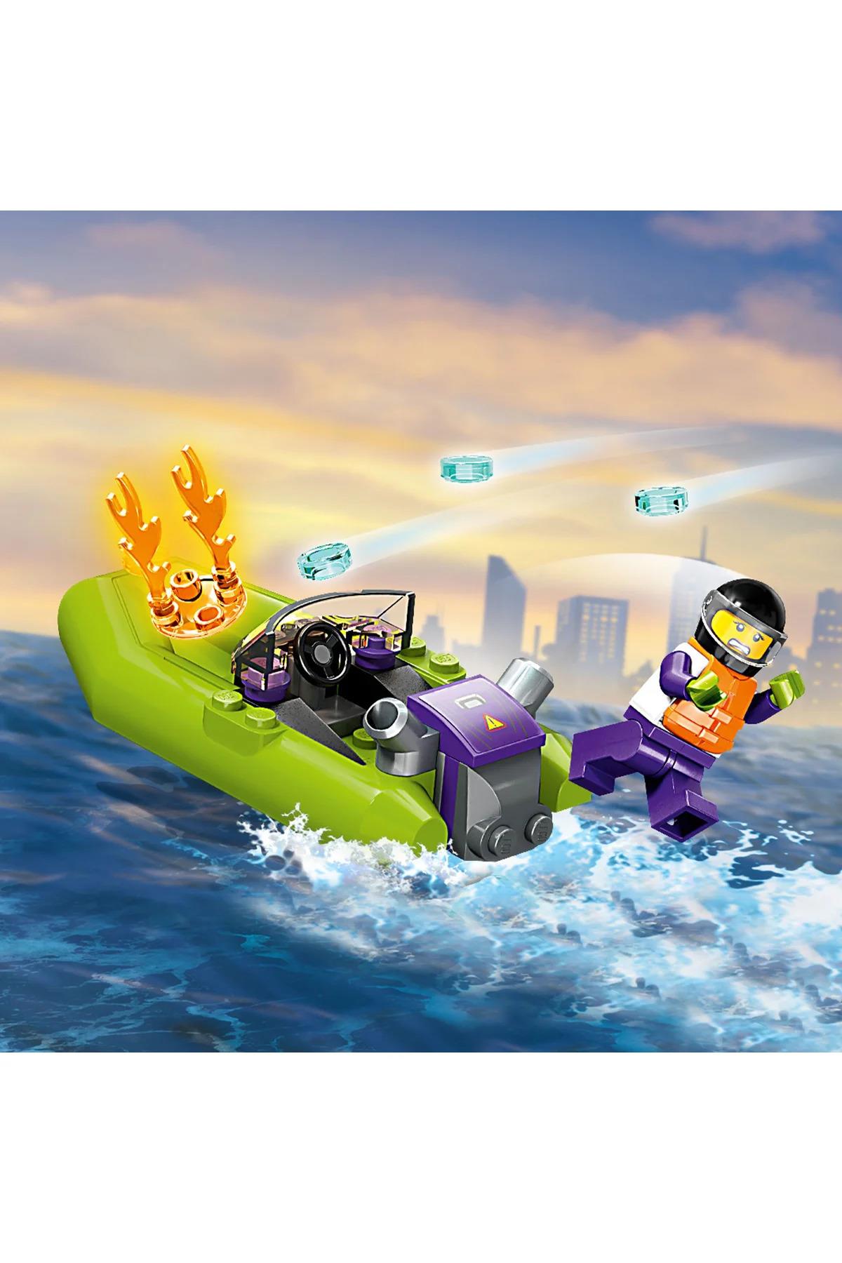 ® City İtfaiye Kurtarma Teknesi 60373 - 5+ Çocuklar için Oyuncak Yapım Seti (144P)-Lego