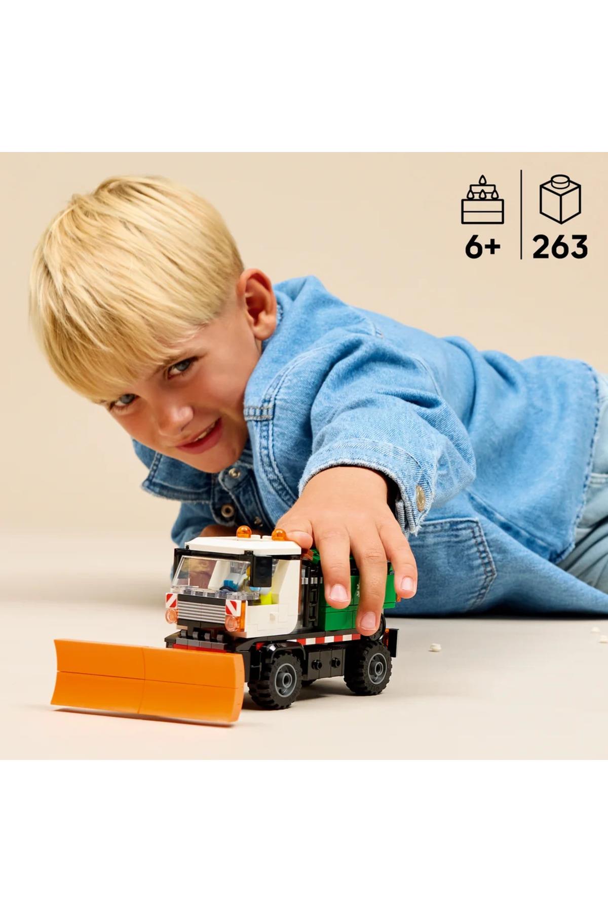 ® City Kar Küreme Aracı 60490 - 6+ Yaratıcı Oyuncak Yapım Seti (263 Parça)-Lego